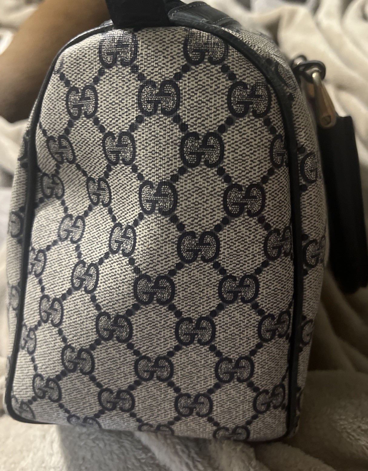 Vintage Gucci GG Monogram Large Boston Speedy Bag