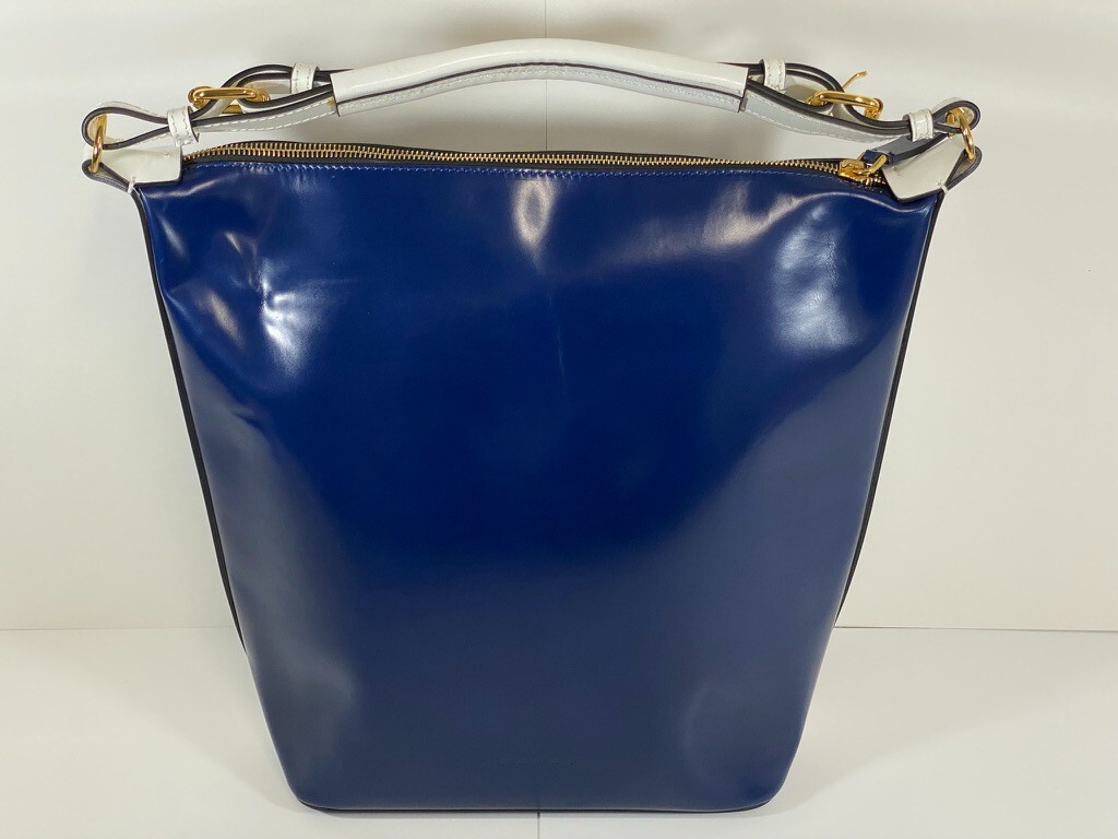 NEW MARNI SMOOTH CALFSKIN LEATHER BLACK TIE TOP HANDLE TOTE HANDBAG ~ $1,510