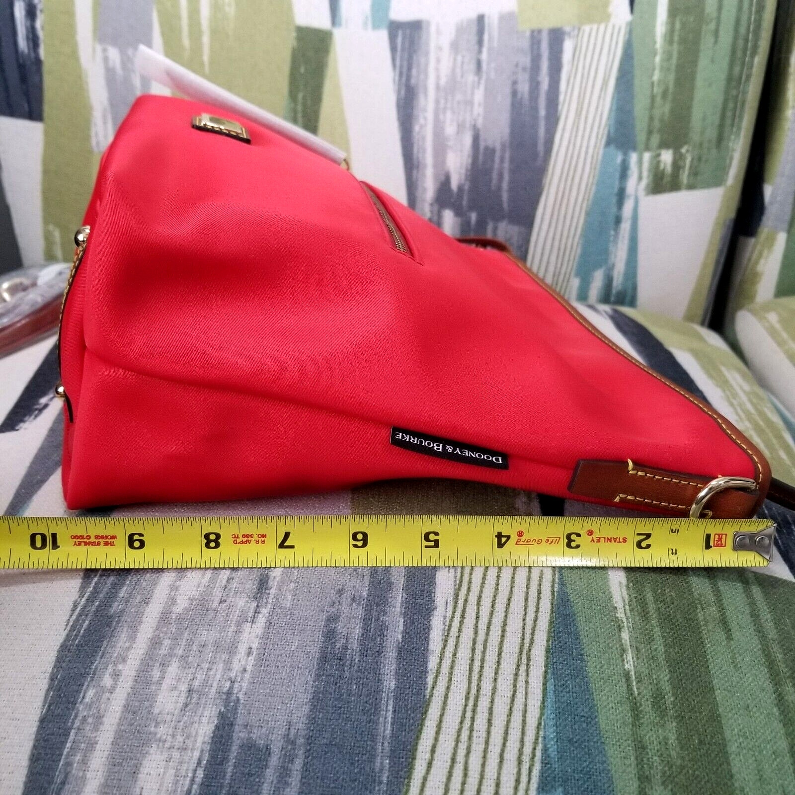 Dooney And Bourke Wayfarer Nylon Small Hobo Crossbody Shoulder Bag In Red