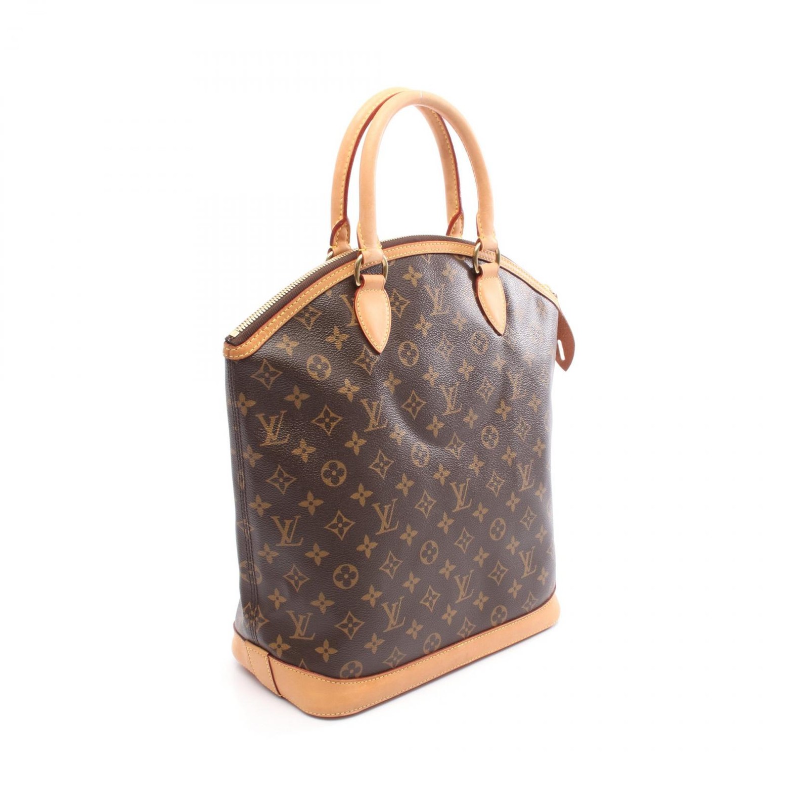 LOUIS VUITTON Lockit Vertical Handbag M40103 Monogram canvas Brown Used Women LV