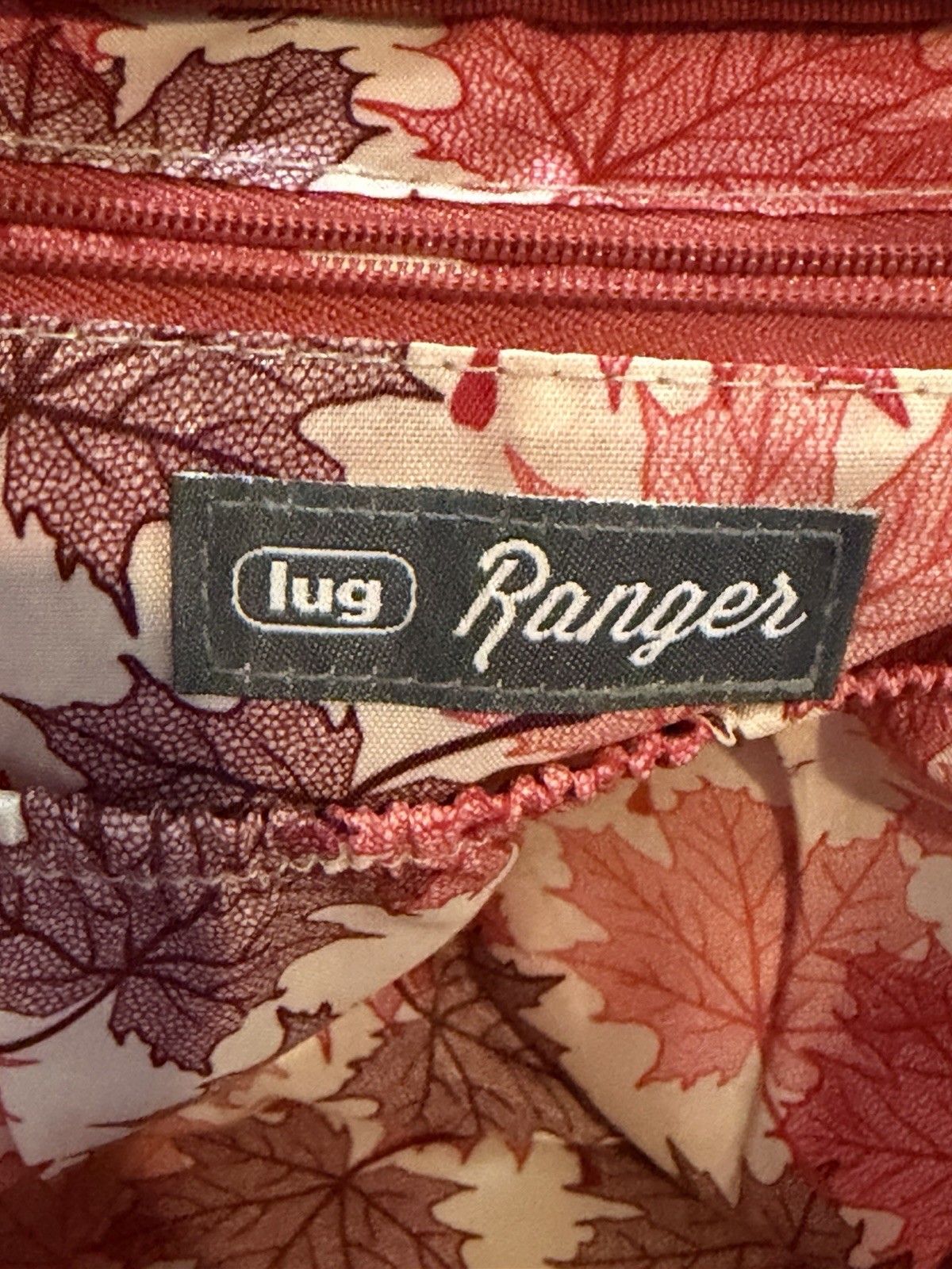 Lug Ranger Red Quilted Crossbody Travel Handbag Purse