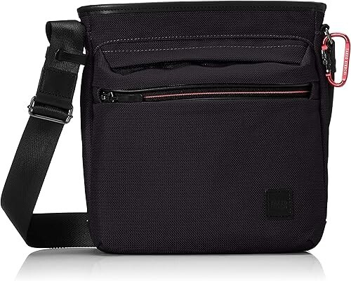 Takeo kikuchi 743114 Shoulder bag TK split Zip Closure Black H27xW24xD6cm NEW