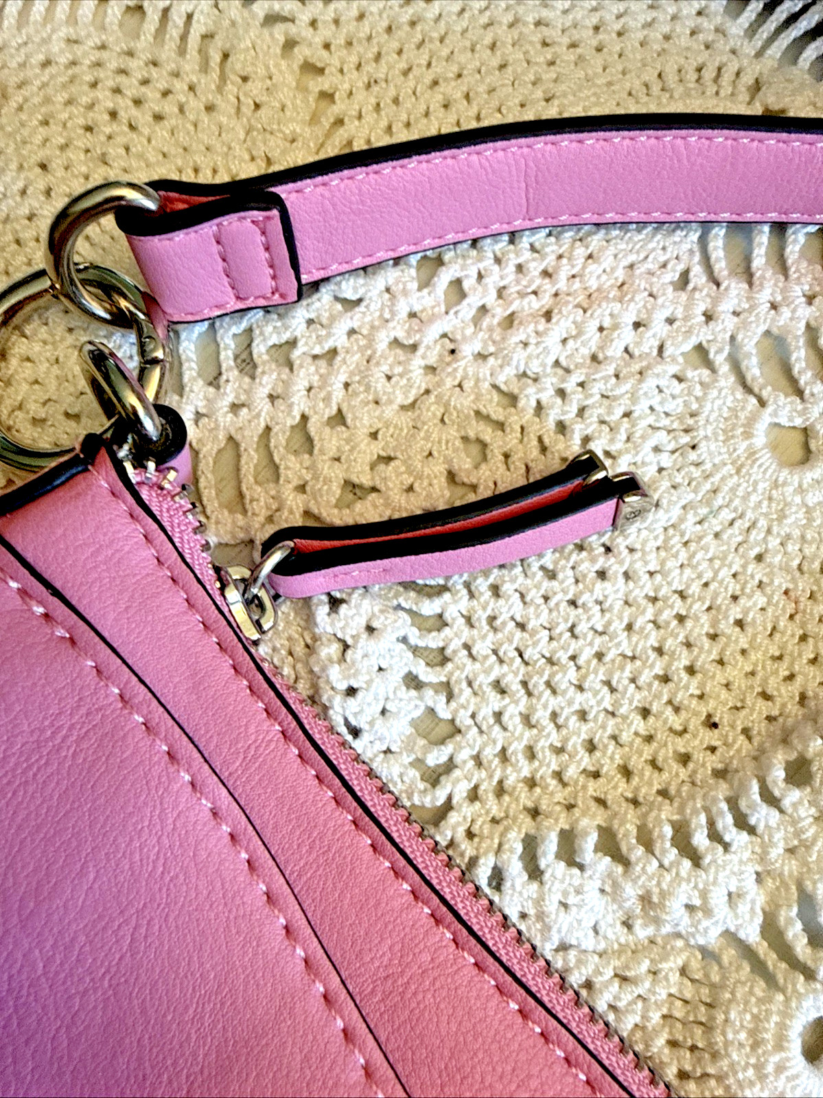 Alfani Solid Pink Bangle/ Baguette/ Purse