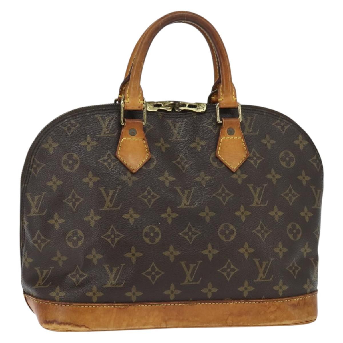 LOUIS VUITTON Monogram Alma Hand Bag M51130 LV Auth BA7155