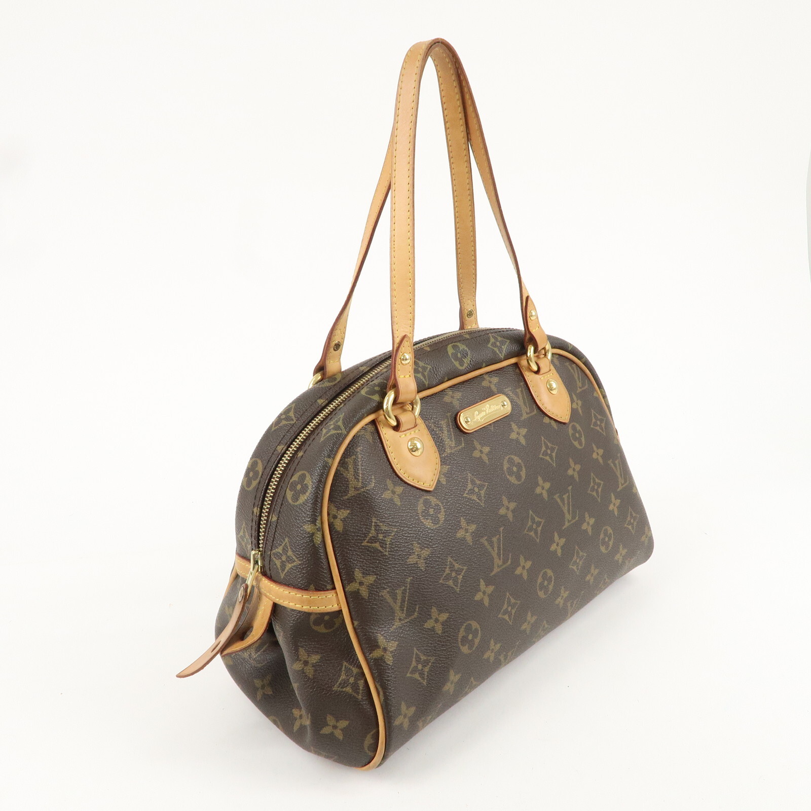 Louis Vuitton Monogram Montorgueil PM Shoulder Bag Brown M95565 Auth Used