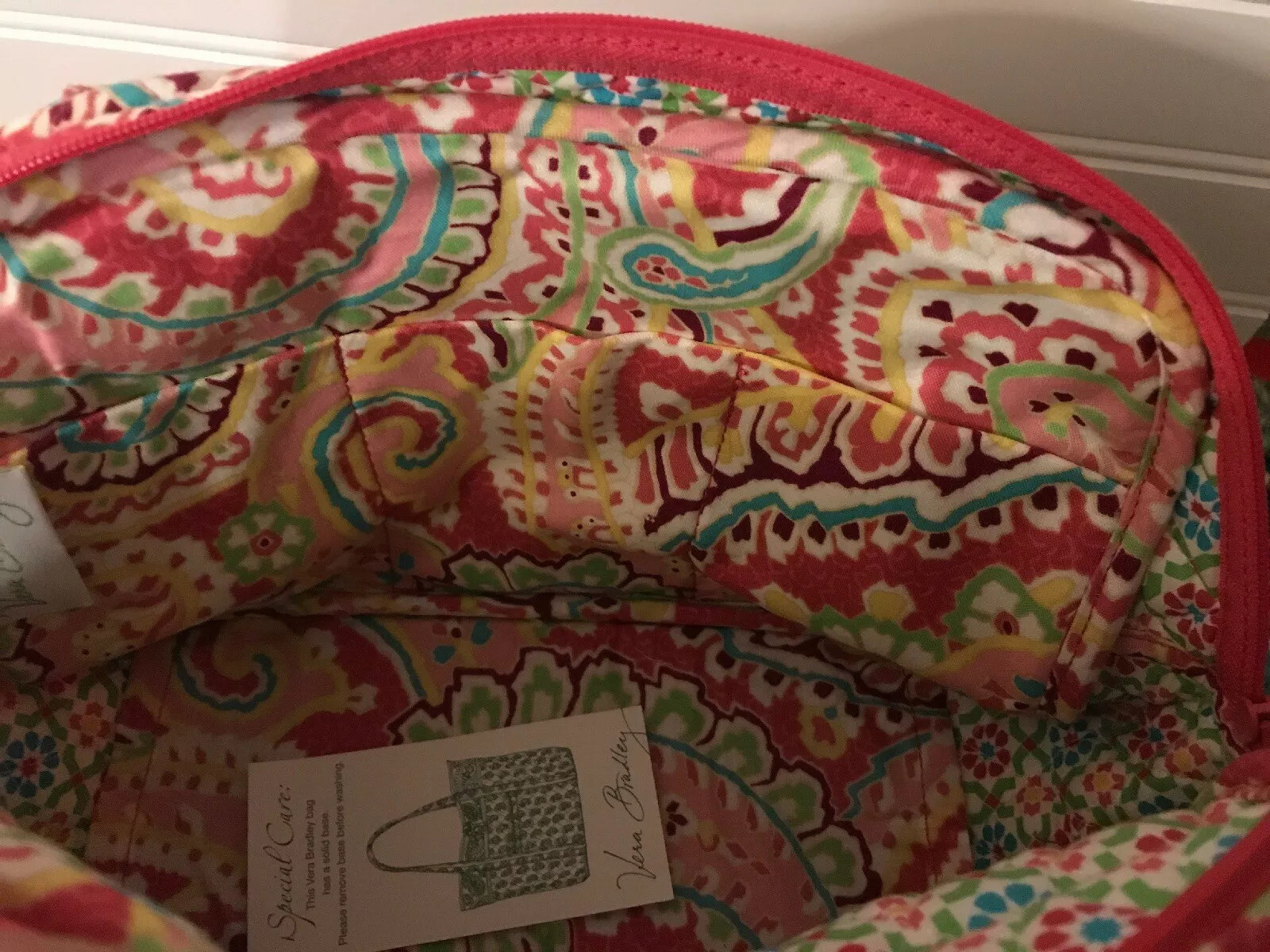 Vera Bradley Retired New Capri Melon Lola Bag
