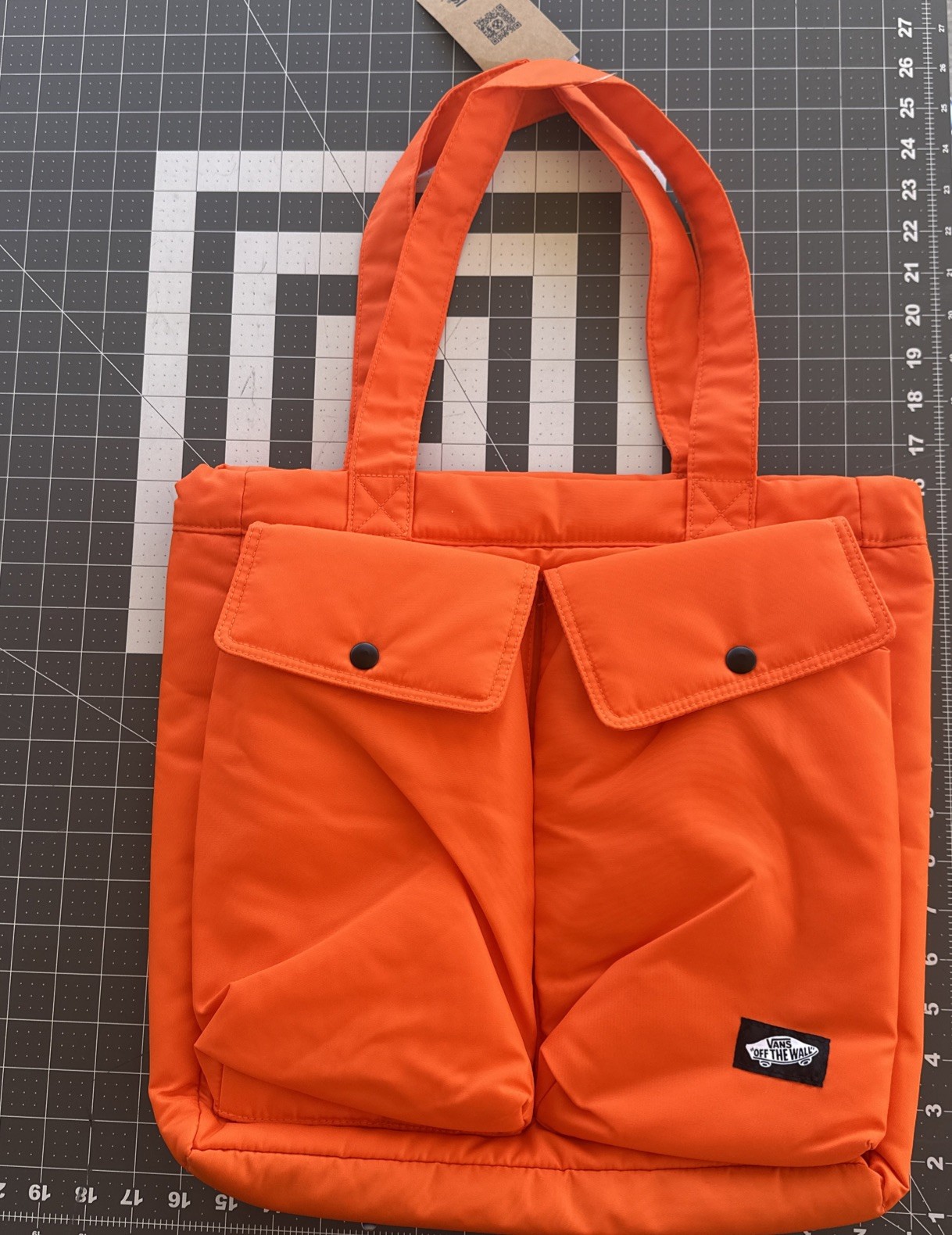 NWT VANS OTW Lawler Tote Shoulder Bag Authentic Flame Red Orange