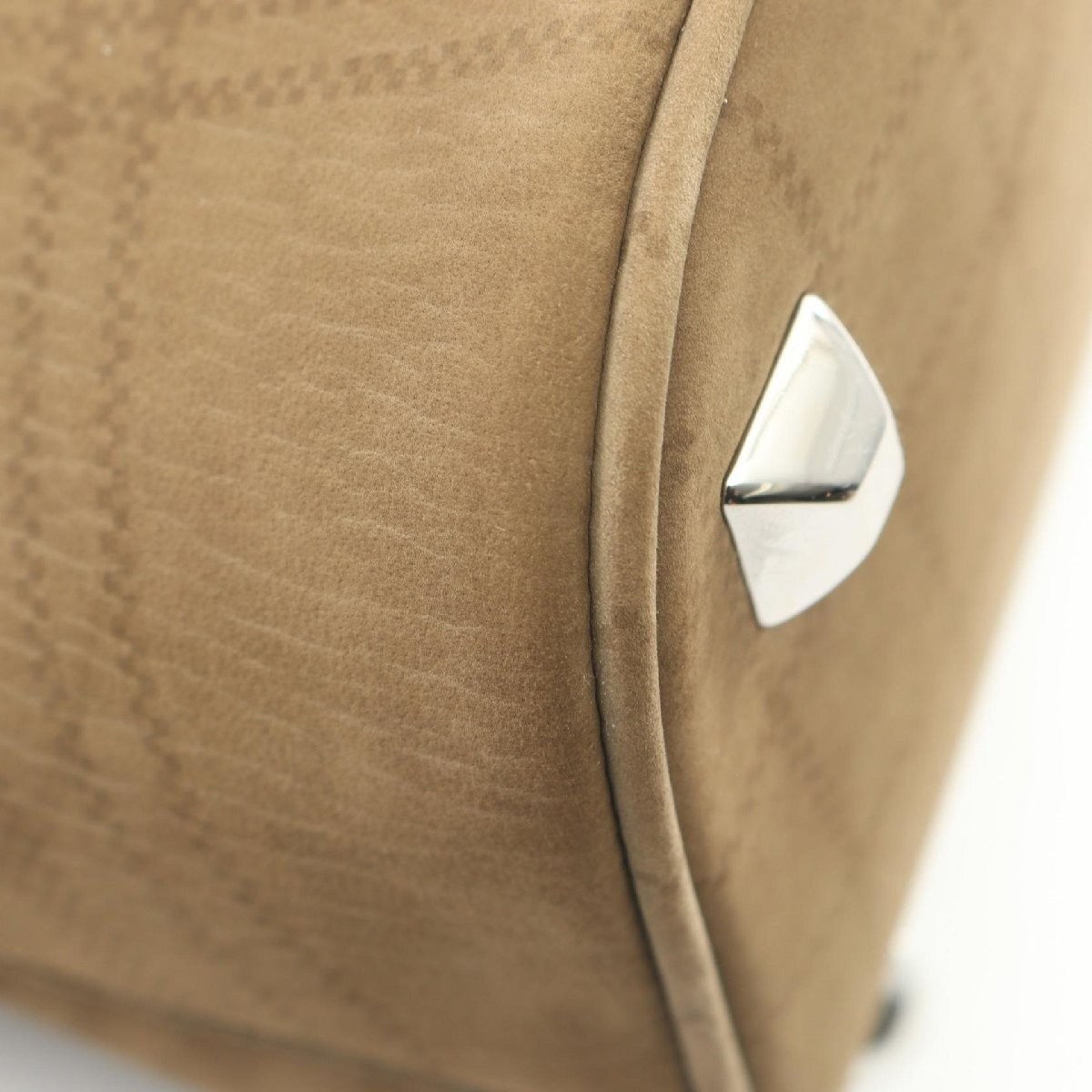Maison Margiela 11 5AC Mini Bag Check 2WAY Handbag Bag Leather Khaki S56WG0082 U