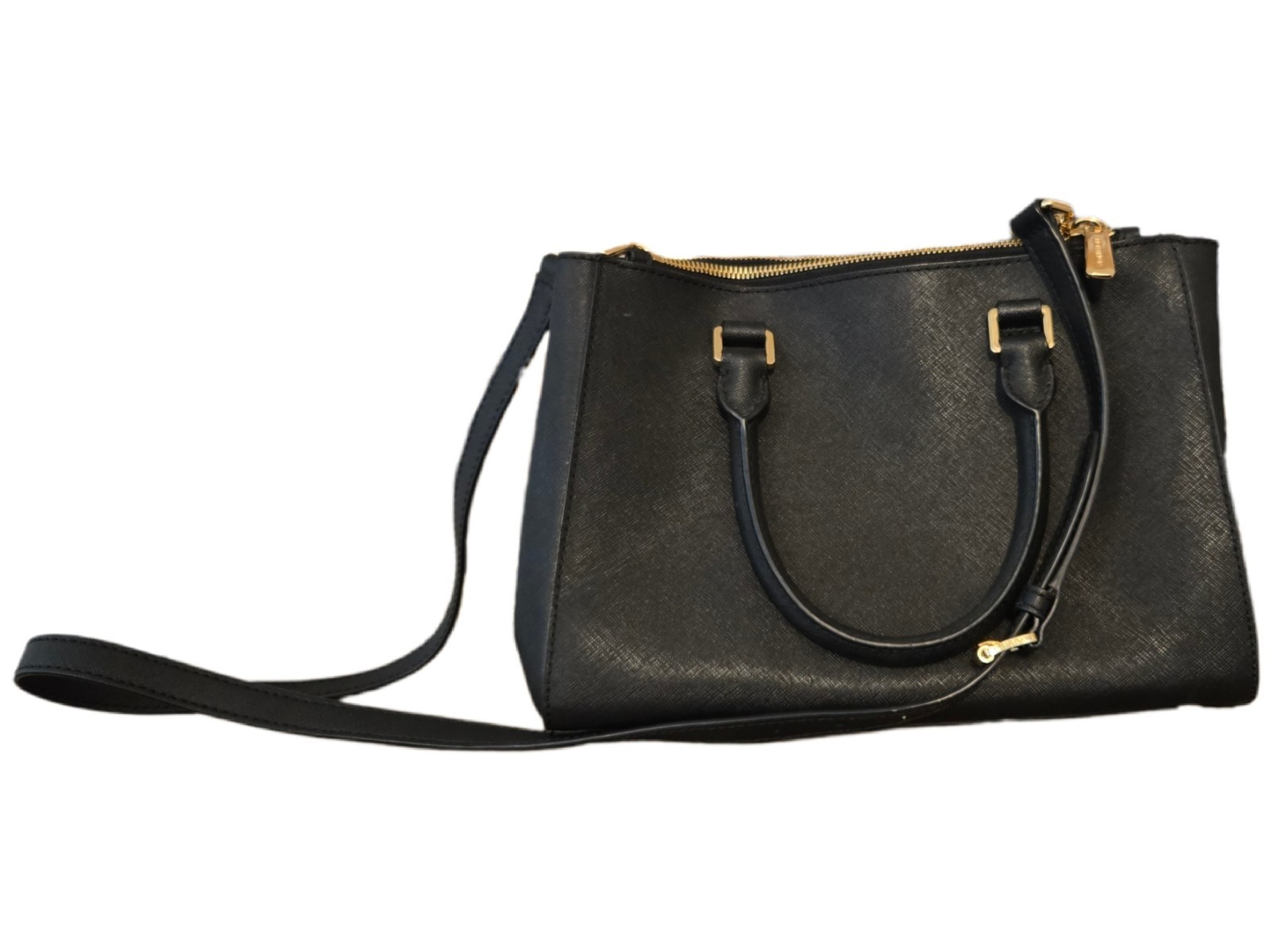 Michael Kors Black Saffiano Multi-Compartment Satchel