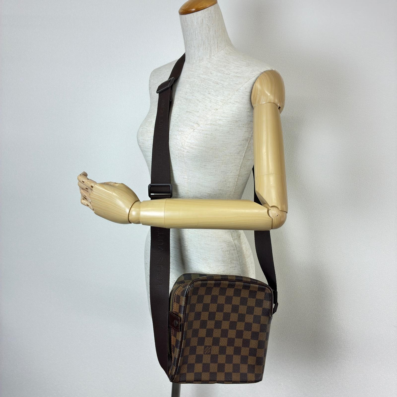 LOUIS VUITTON Olaf PM Shoulder Bag N41442 Damier canvas Brown
