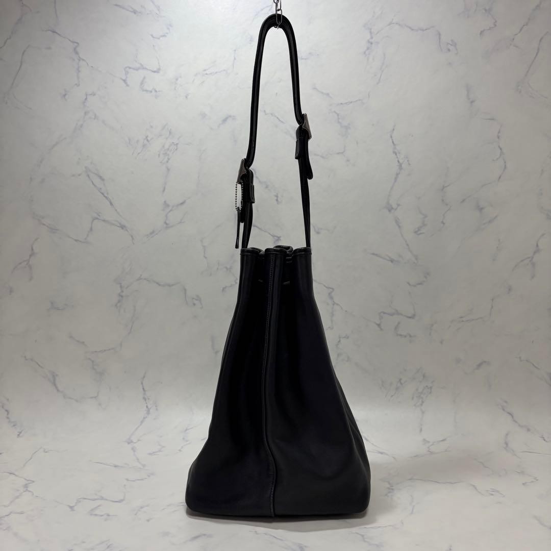 Vintage Coach Drawstring Bag Black