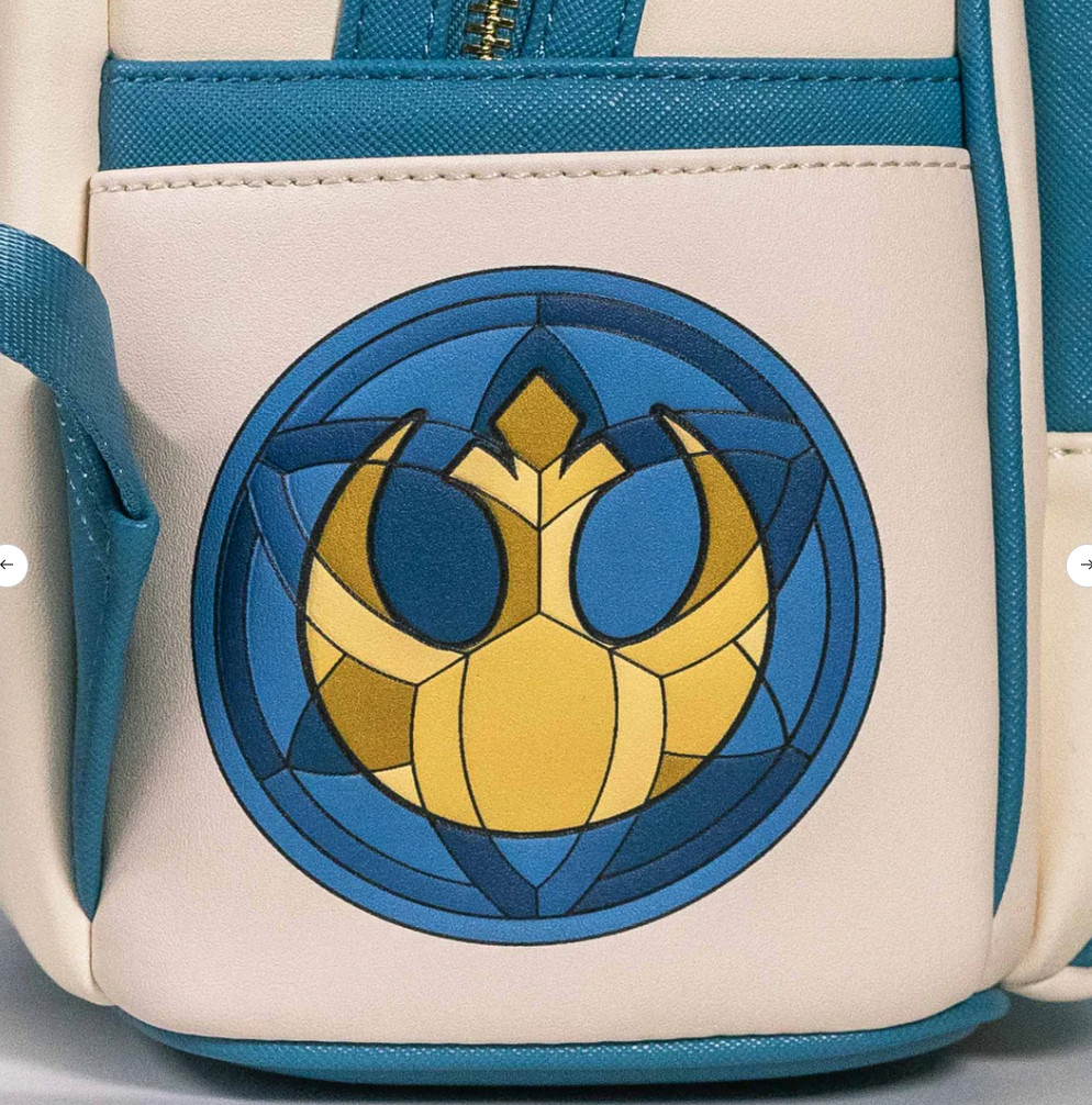 EXCLUSIVE Loungefly Star Wars R2-D2 Stained Glass Portrait Backpack Bag NWT