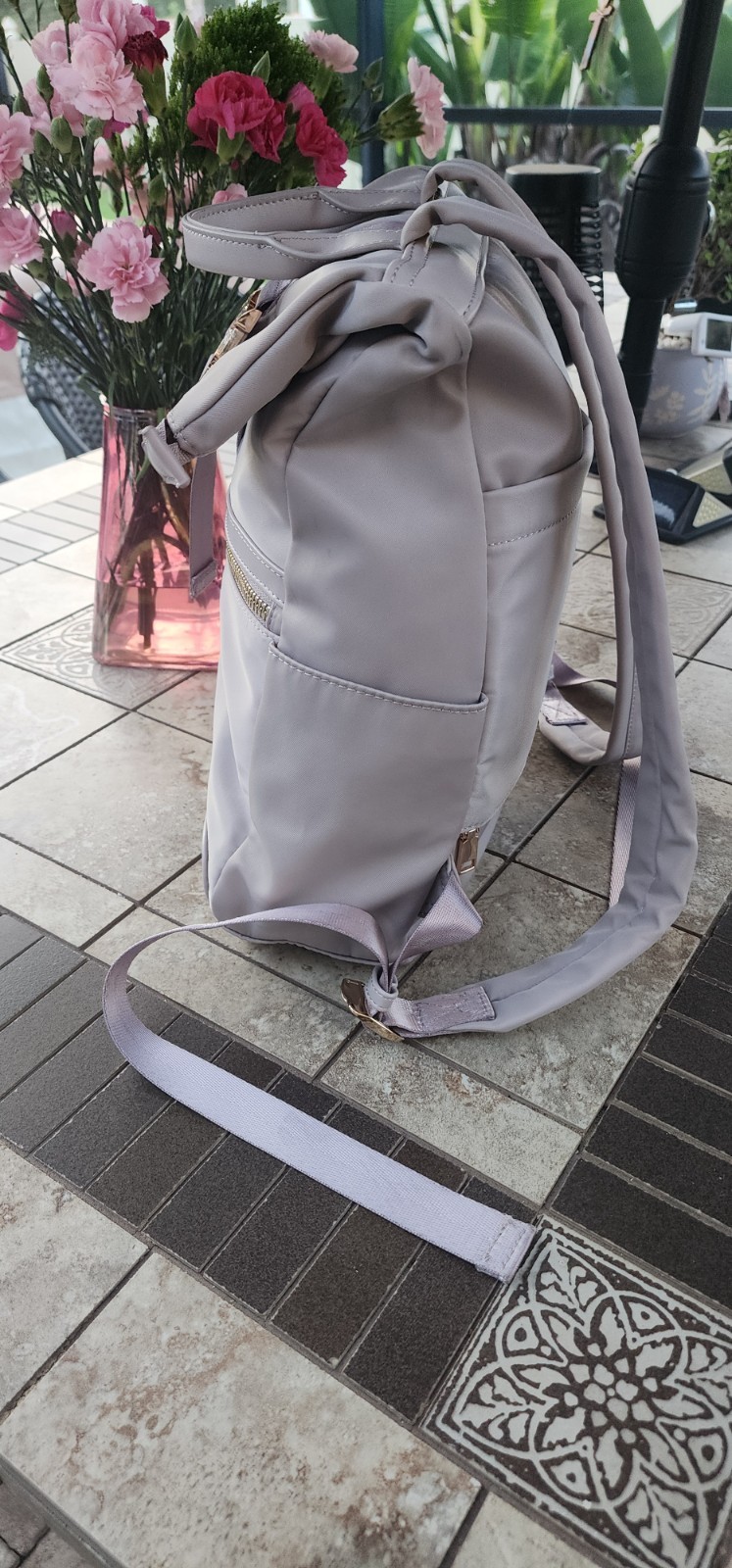 Madison West Backpack Lavender 14-18 Inches Tall 10.5 Inches Wide