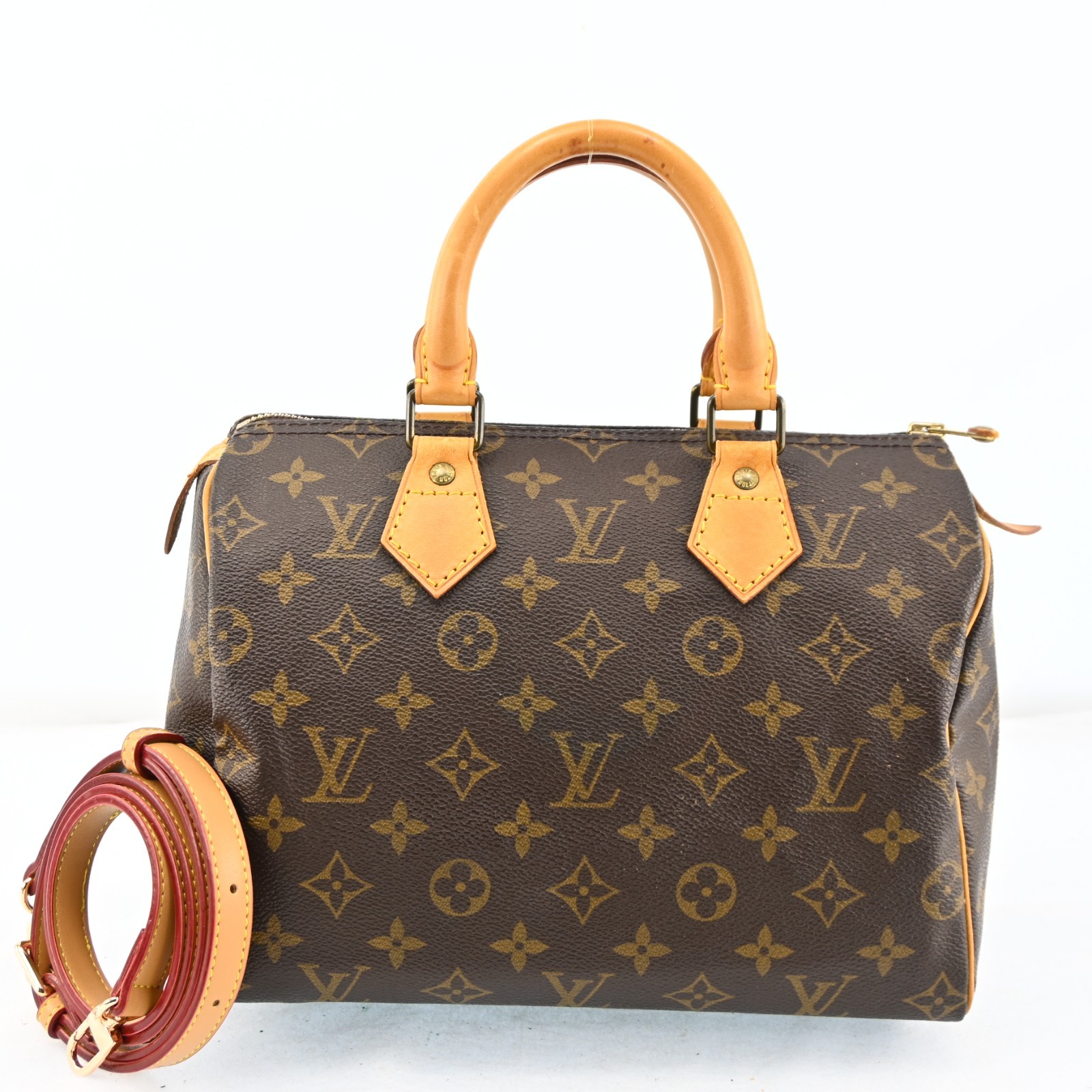 LOUIS VUITTON Monogram Speedy 25 M41528 Hand Bag Canvas N2908G805