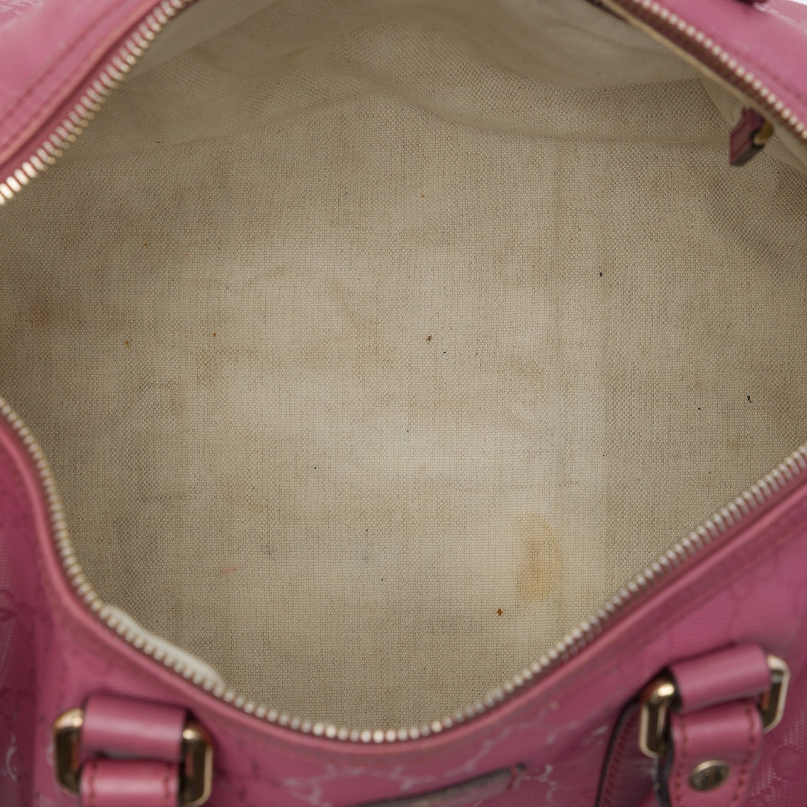 Gucci Medium GG Imprime Joy Boston Bag Pre-Loved Nude