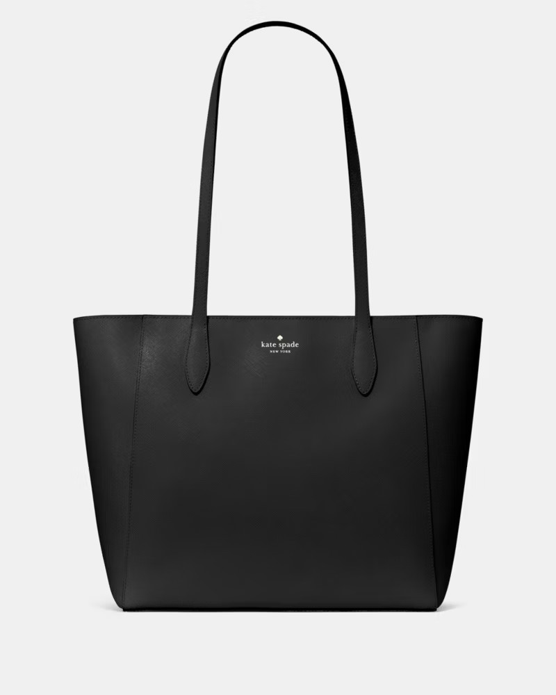 New Kate Spade Dana Tote Bag Large Black Saffiano Laptop Work Purse KP071