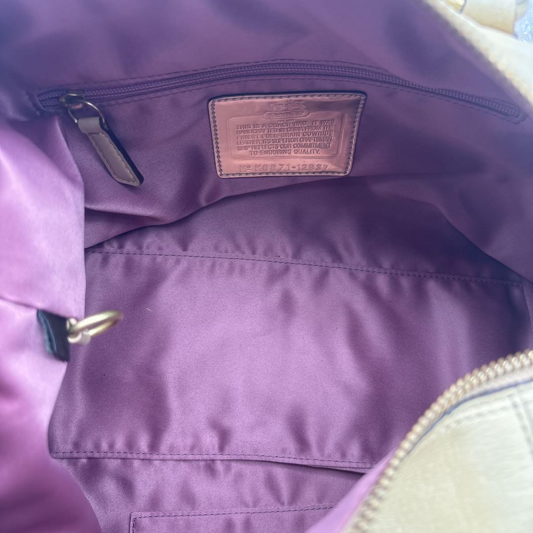 COACH Madison Mini Boston Shoulder Leather With Dust Bag