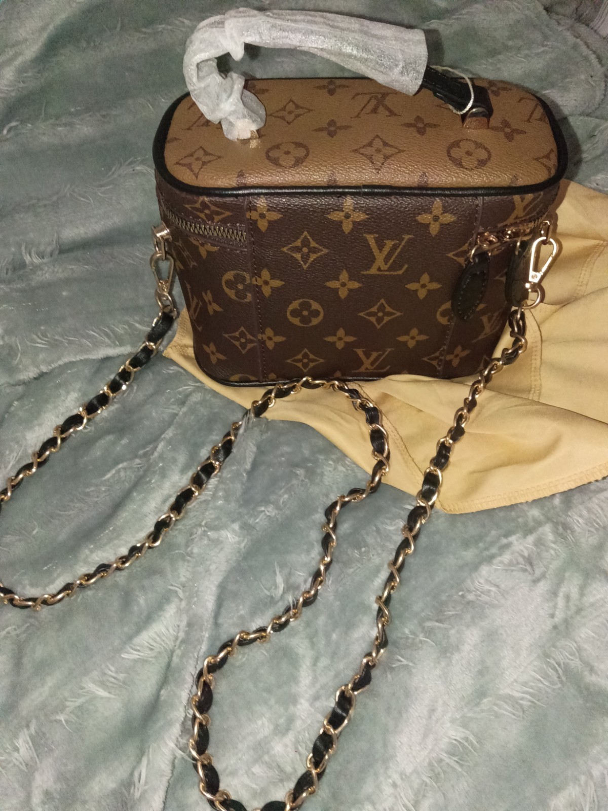 Louis Vuitton Monogram Nice Nano Mini Vanity Crossbody Bag w/ Dust Bag
