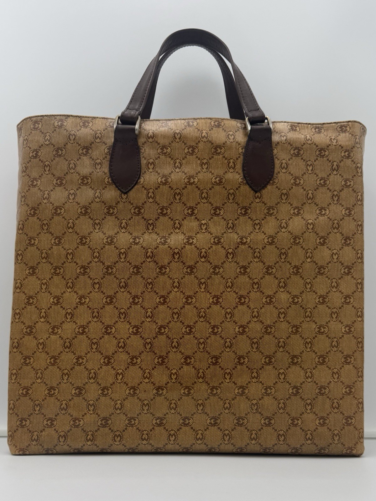 🐢MORABITO 1905 PARIS Monogram Sac Plat 38 Bag • Made in FRANCE Imperial Warrant