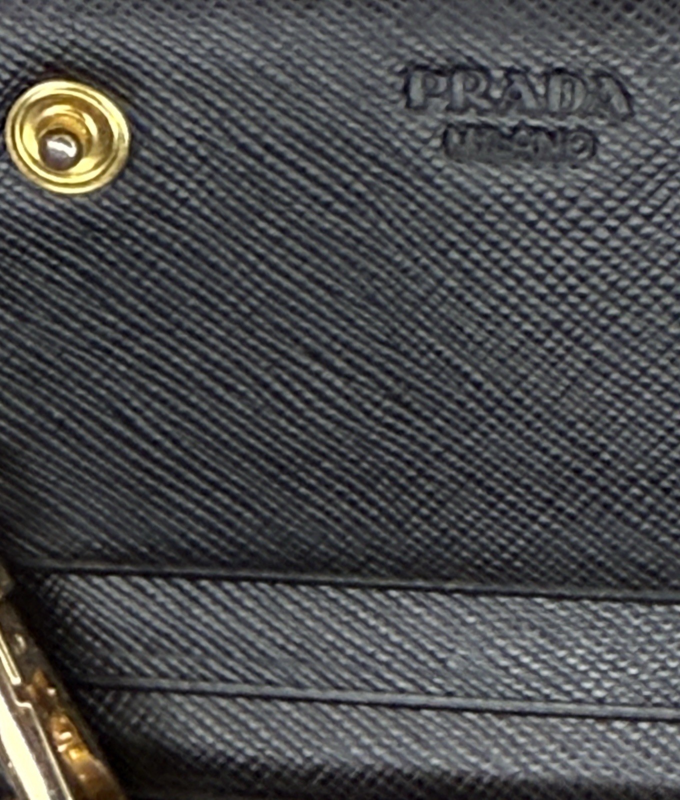 Prada Black White removable Chain Strap Shoulder wallet with Scarf Accent