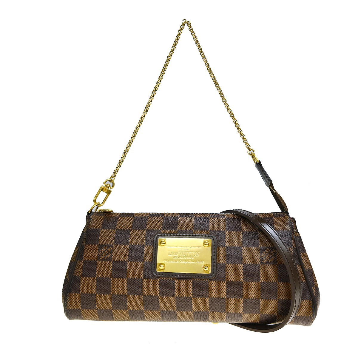 Best03/ Louis Vuitton Damier Eva 2way Chain Handbag N55213 DU3150 YQ08166