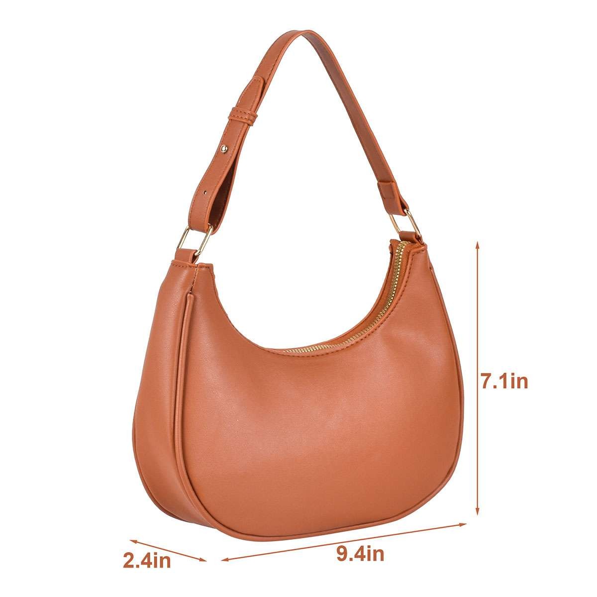 Womens Crescent Shape Underarm Bag Crossbody Bag Sling Shoulder Purse Small
