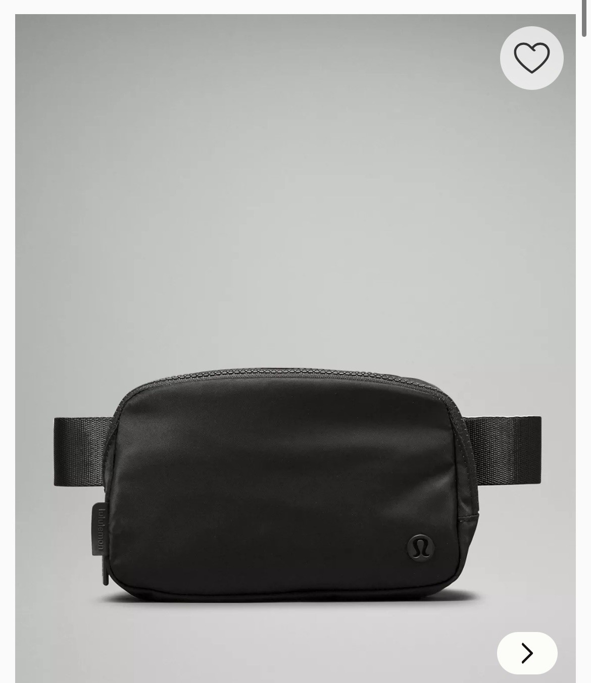 Lululemon Everywhere Belt Crossbody Bag 1L Black for Women Men NEW Fanny Pack