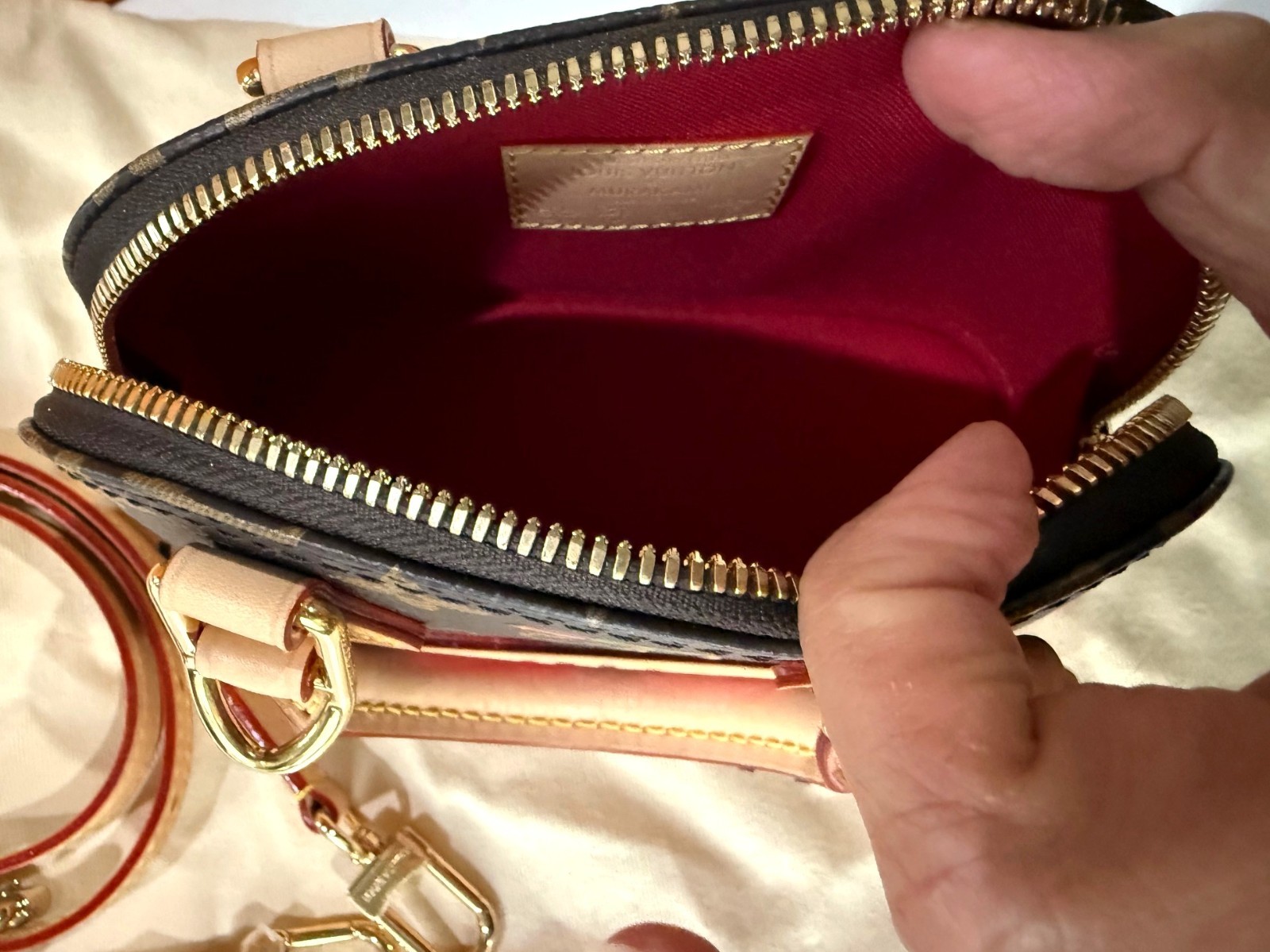 Louis Vuitton x Takashi Murakami Cherry Nano Alma M13416 Monogram 2025 Receipt