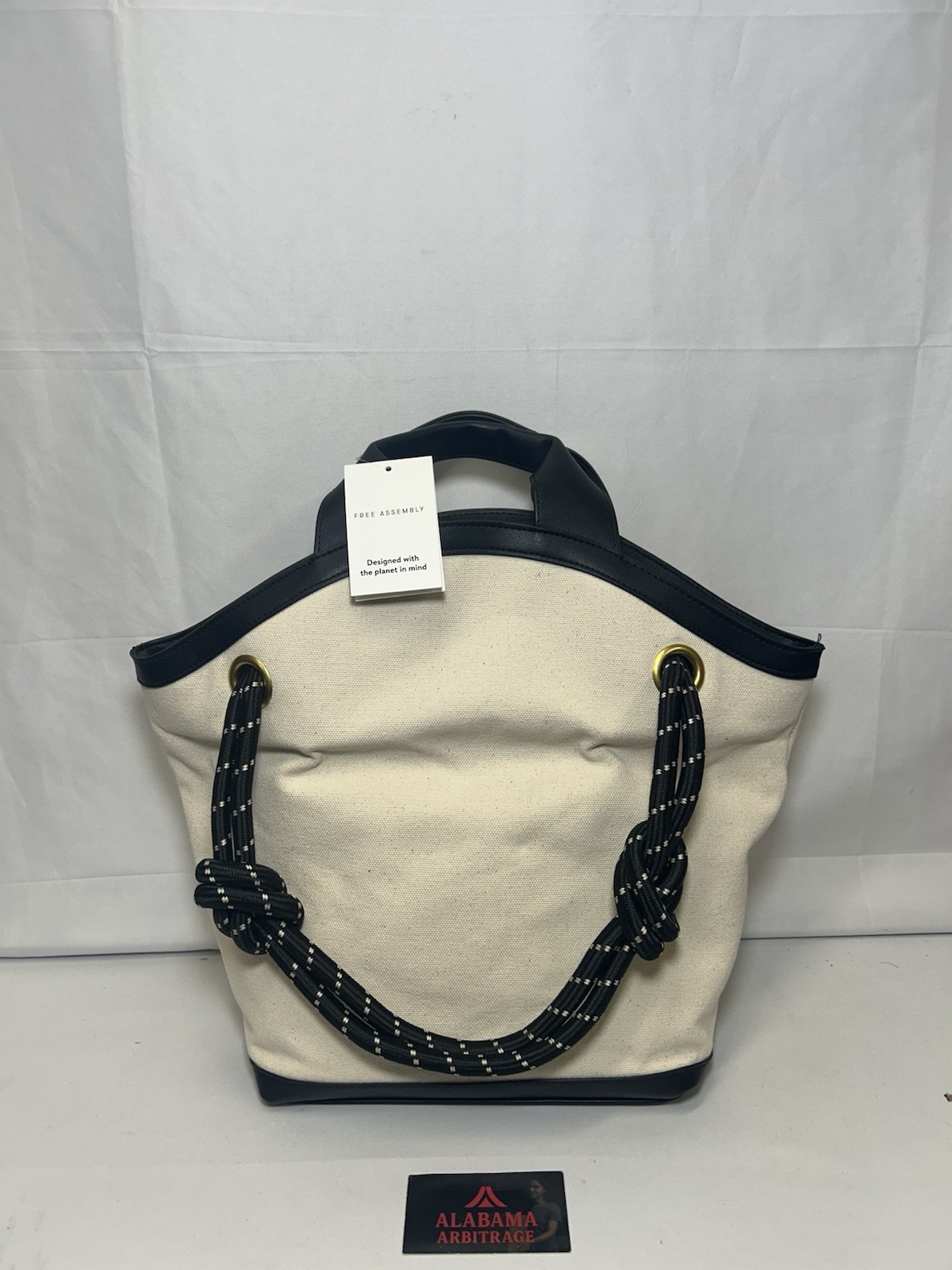 Free Assembly Women’s Canvas Tote Bag Natural Brand New with Tags