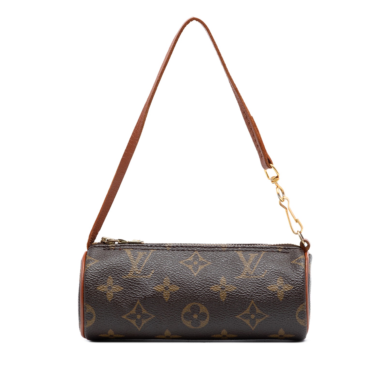 Louis Vuitton Monogram Papillon Pochette Pre-Loved Handbag Brown