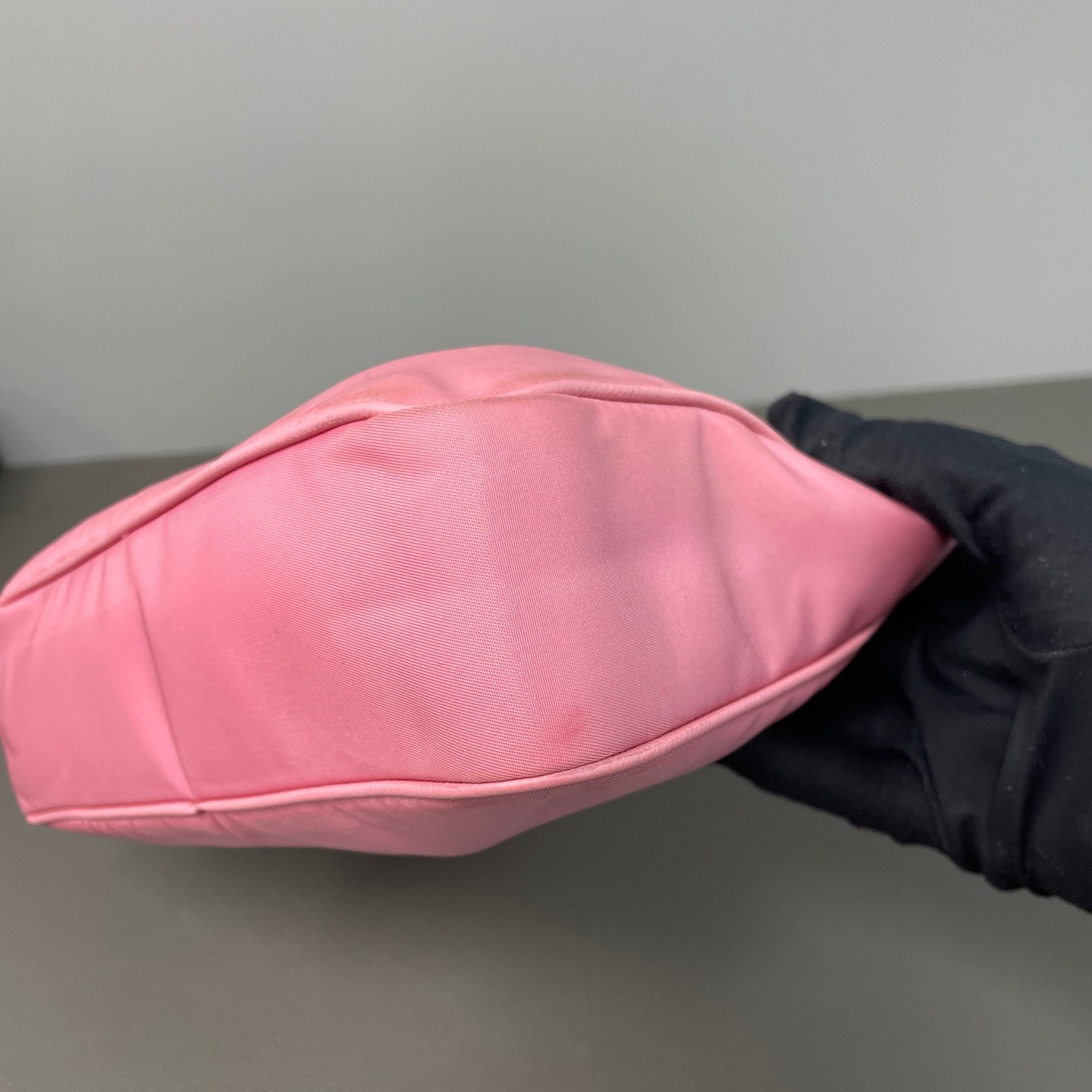 Prada Pre-Owned Authentic Underarm Bag Pink Nylon Free Tracked Shipping