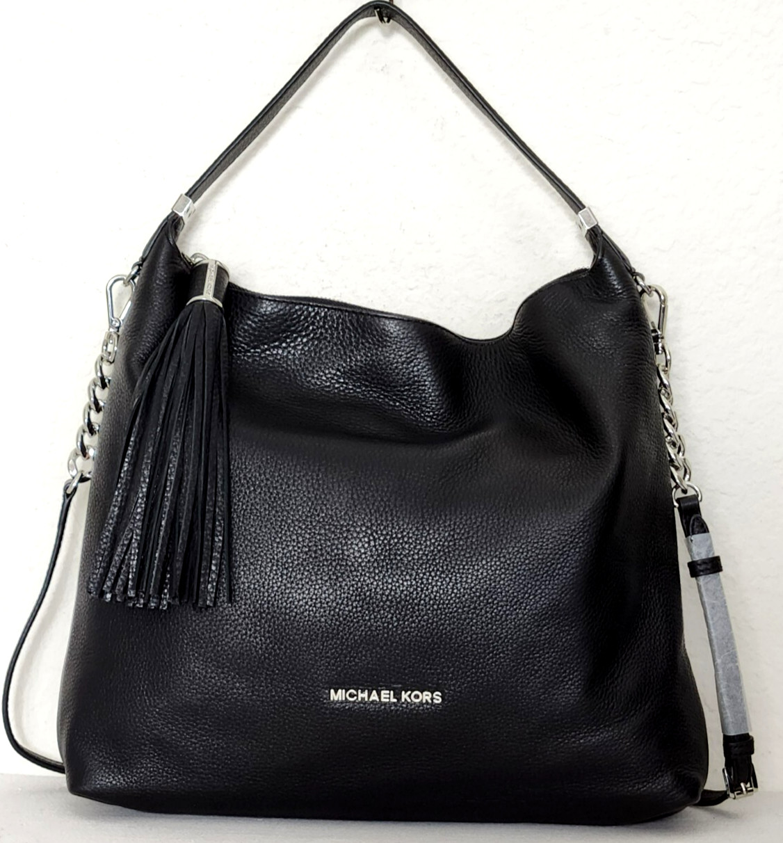 🌞MICHAEL KORS WESTON BLACK LEATHER LARGE TOP ZIP SHOULDER BAG +/OR WALLET🌺NWT!