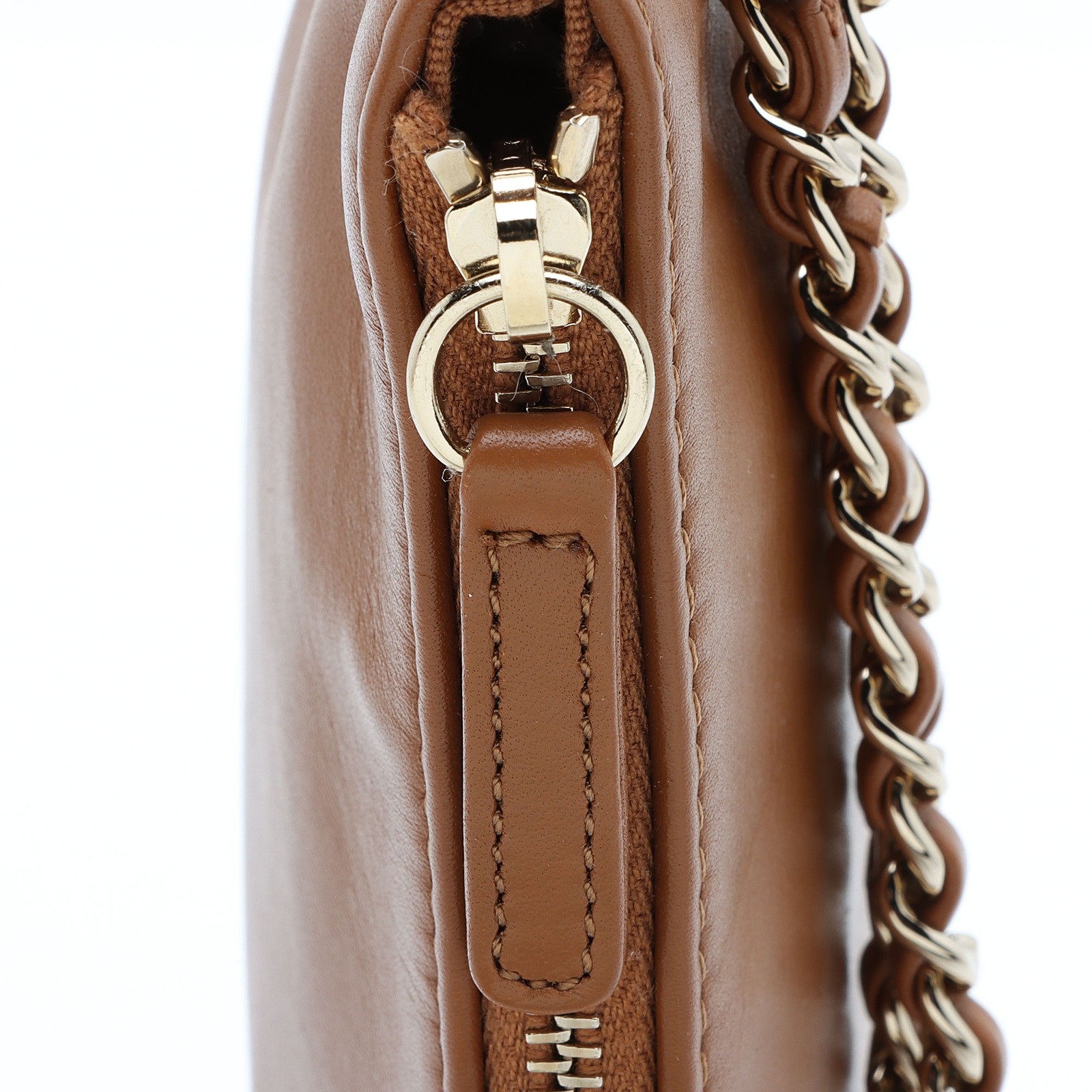 Chanel Lambskin CC Chain Pochette
