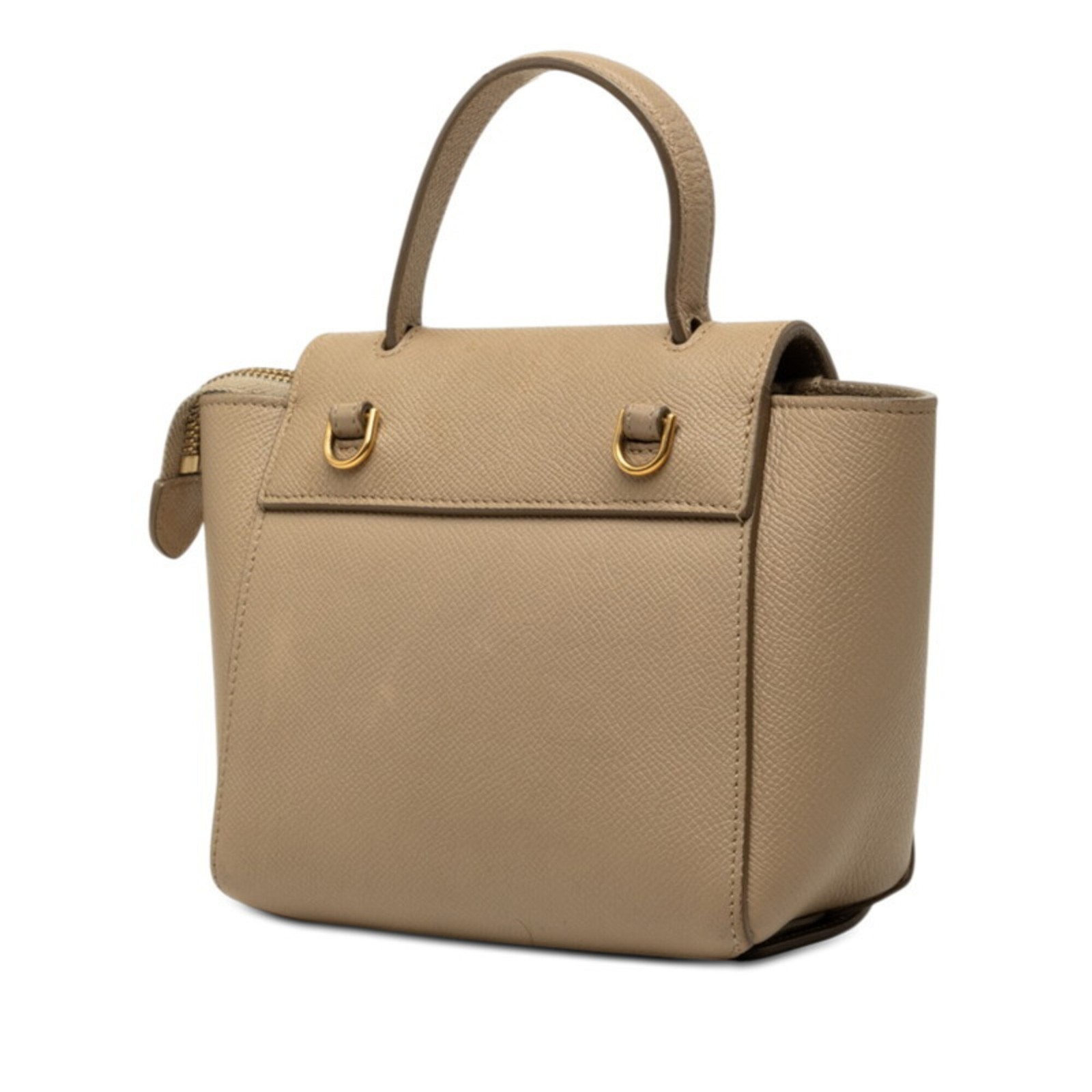 Celine Belt Bag Pico Handbag Shoulder 2WAY Beige Leather Women’s CELINE GZl1k04t