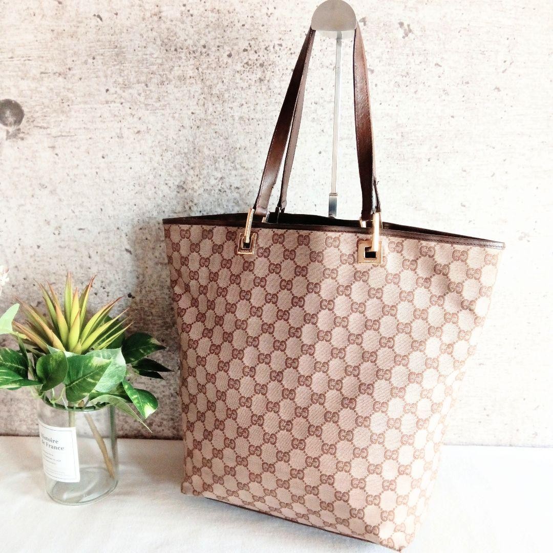 GUCCI GG Tote Shoulder Bag Women Auth 11.81 x 14.56 x 4.72inch