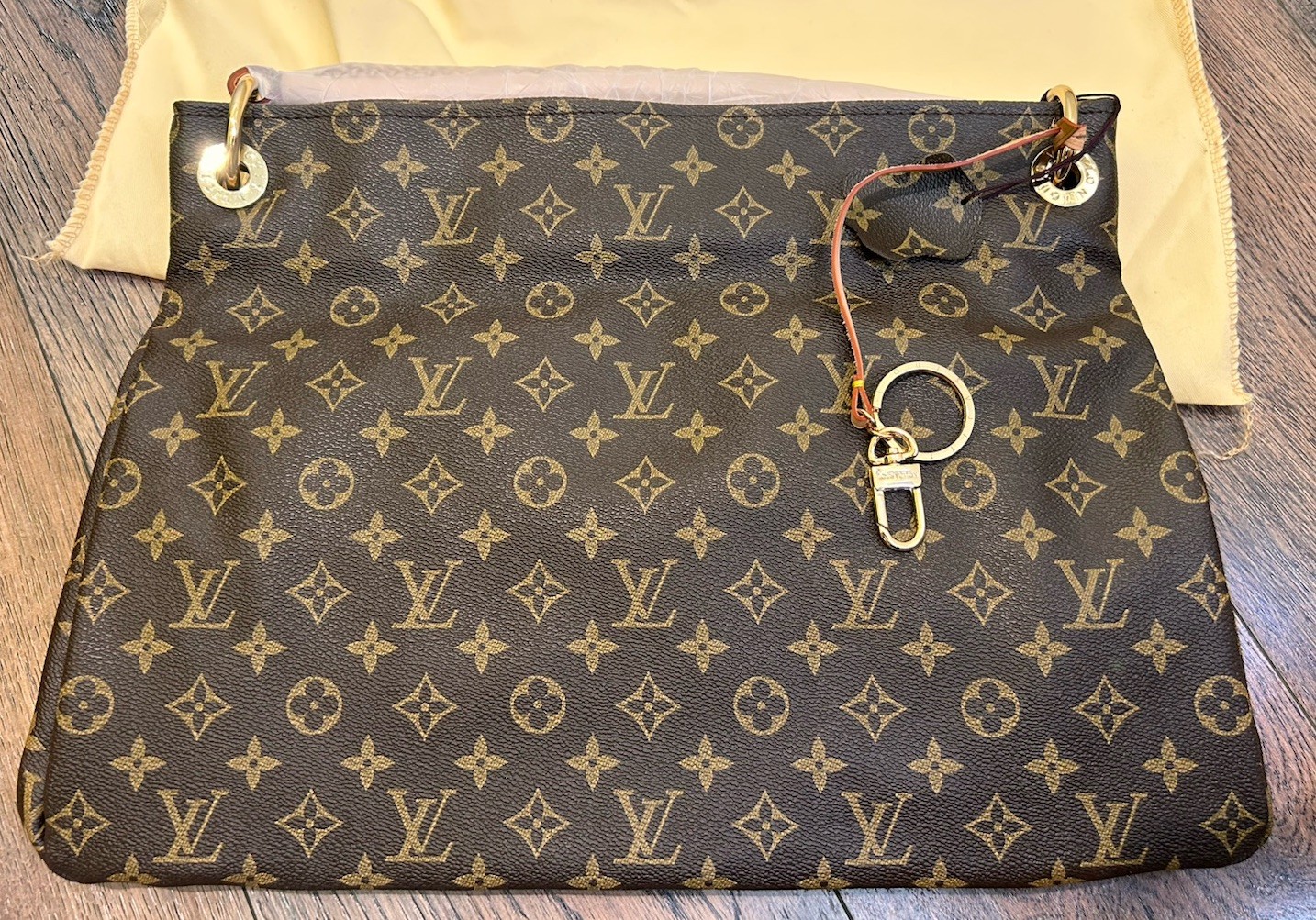 Louis Vuitton Artsy Shoulder Bag MM Brown Canvas