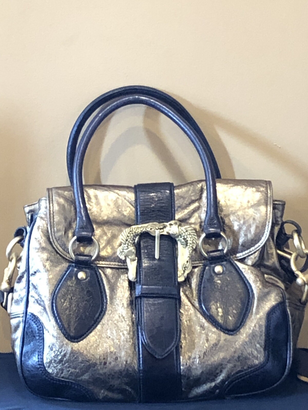 GIANFRANCO SISTI RUNWAY ITALIAN LEATHER SATCHEL SHOULDER HANDBAG