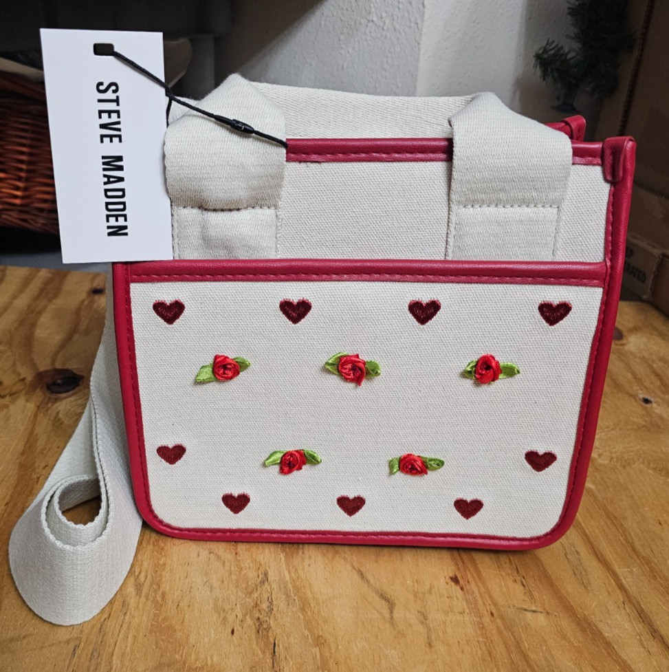 Steve Madden Heart and Rose Purse