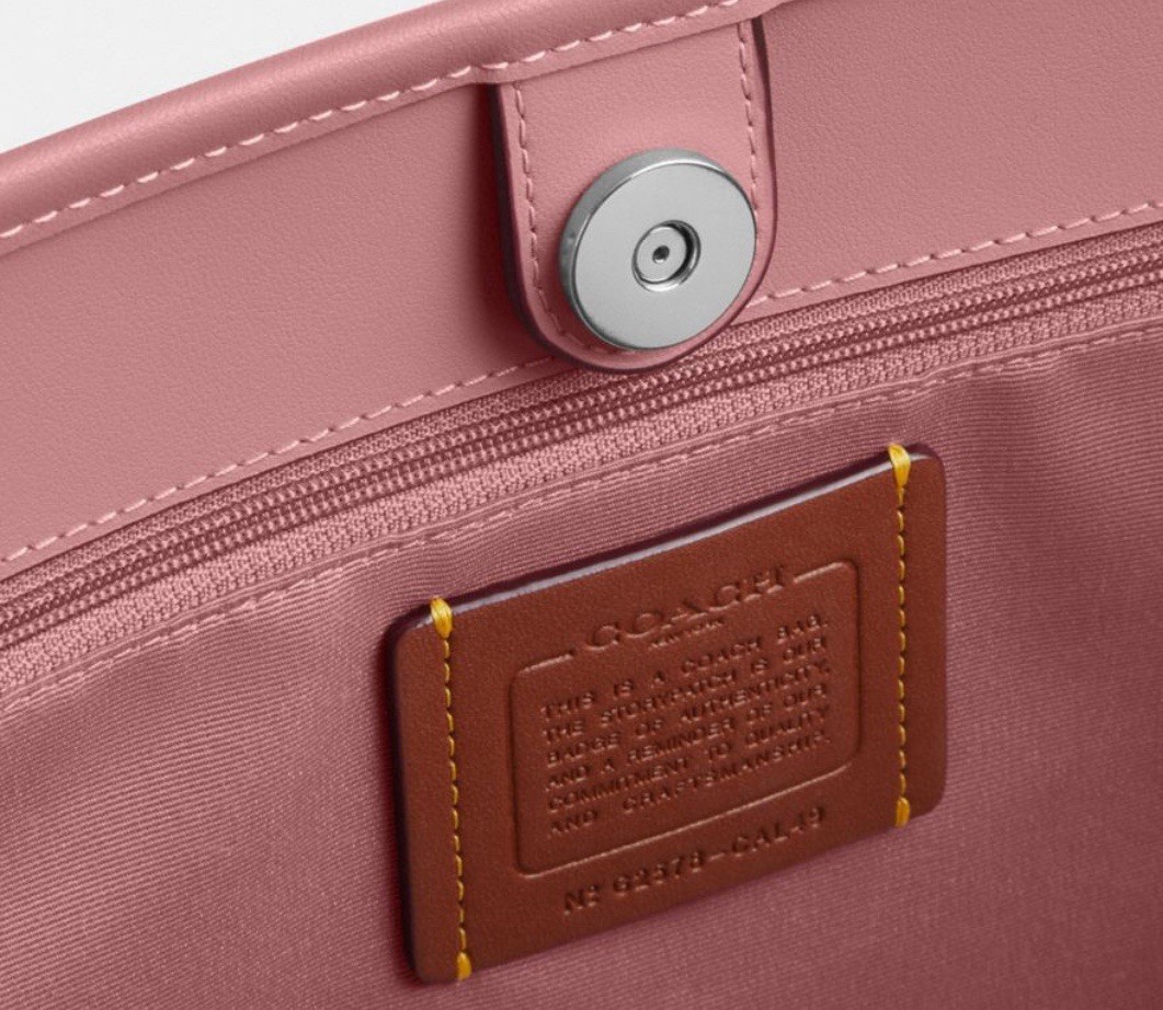 NWT Coach City Tote In Signature Pebble Leather In Dusty Pink Style CAL 49