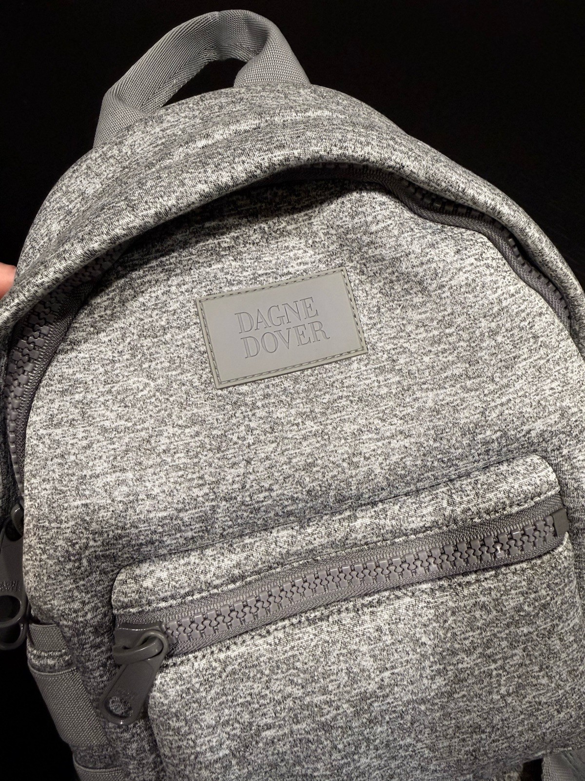 Dagne Dover | Neoprene Dakota Backpack | Heathered Gray | Small | 9 x 5 x 13