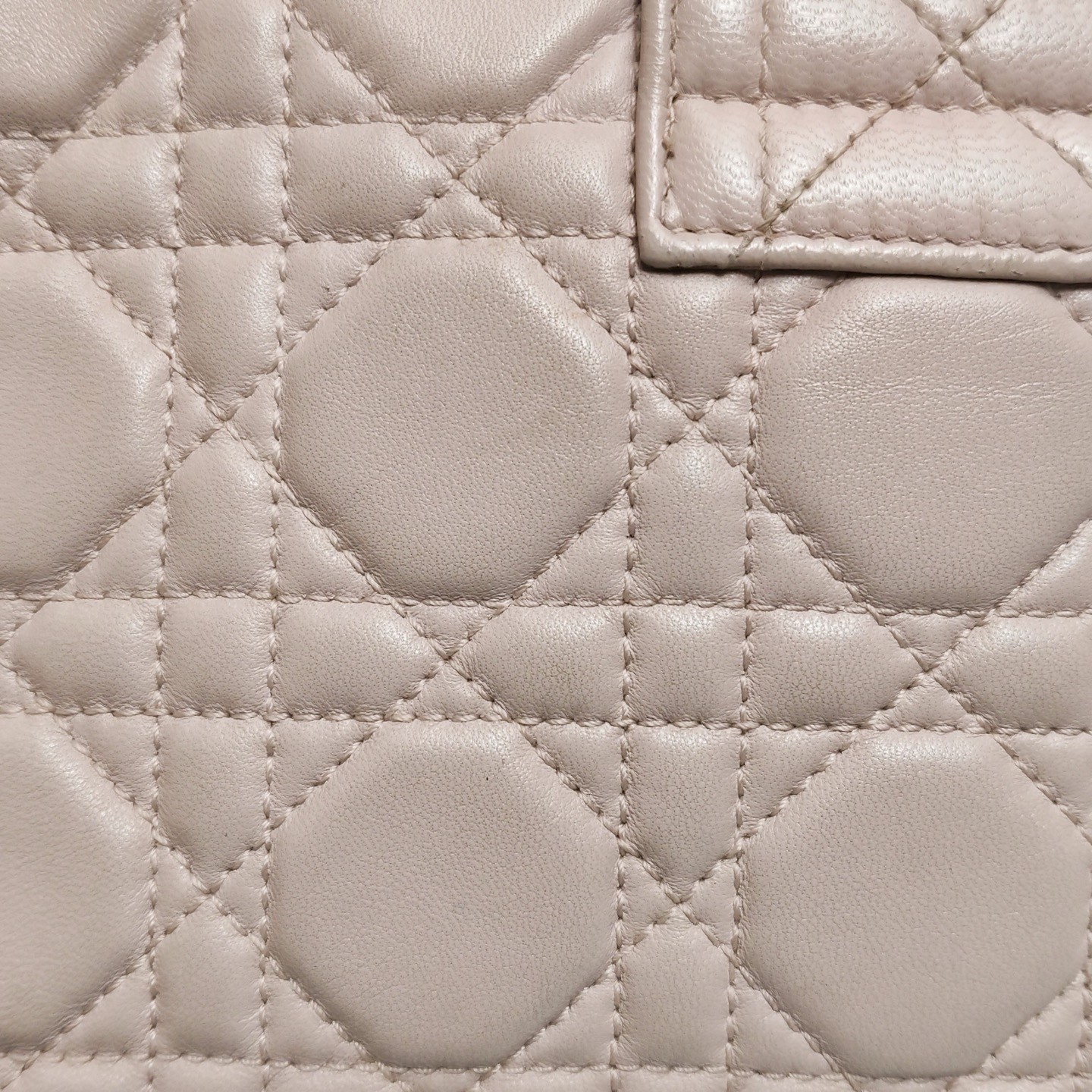 Dior Miss Dior Chain Shoulder Bag Light Pink Lambskin Leather Cannage Quilting