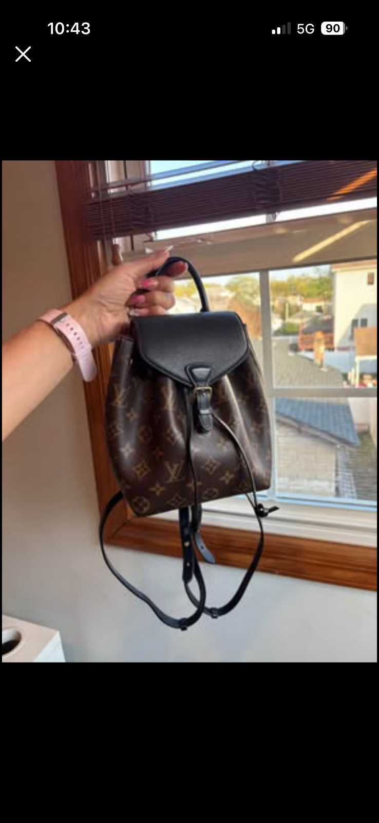 Louis Vuitton Montsouris Backpack PM Brown Canvas