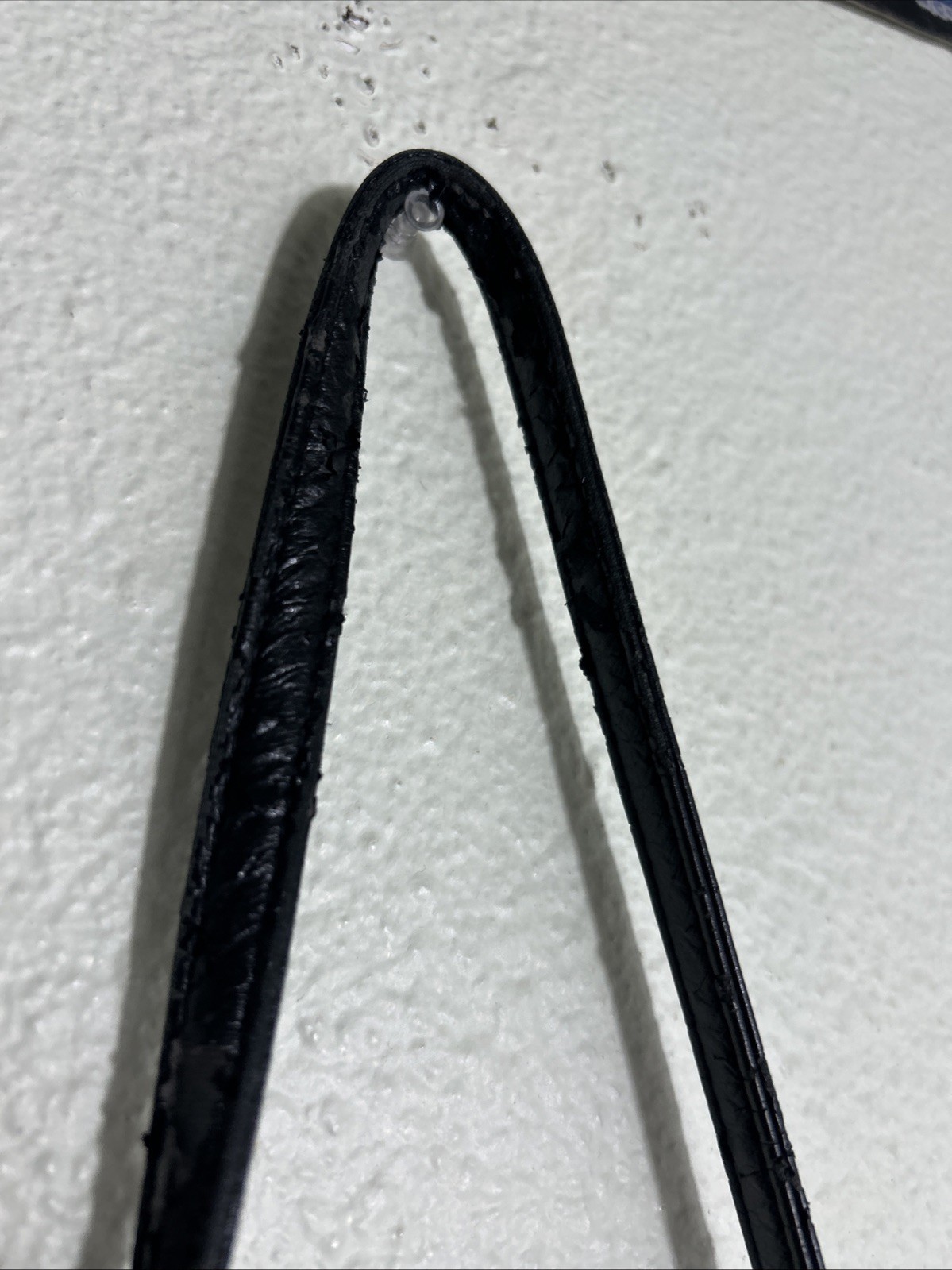 Dooney Bourke Small Black Polyester Shoulder Bag Leather Trim 8×5.5×3 Peeling