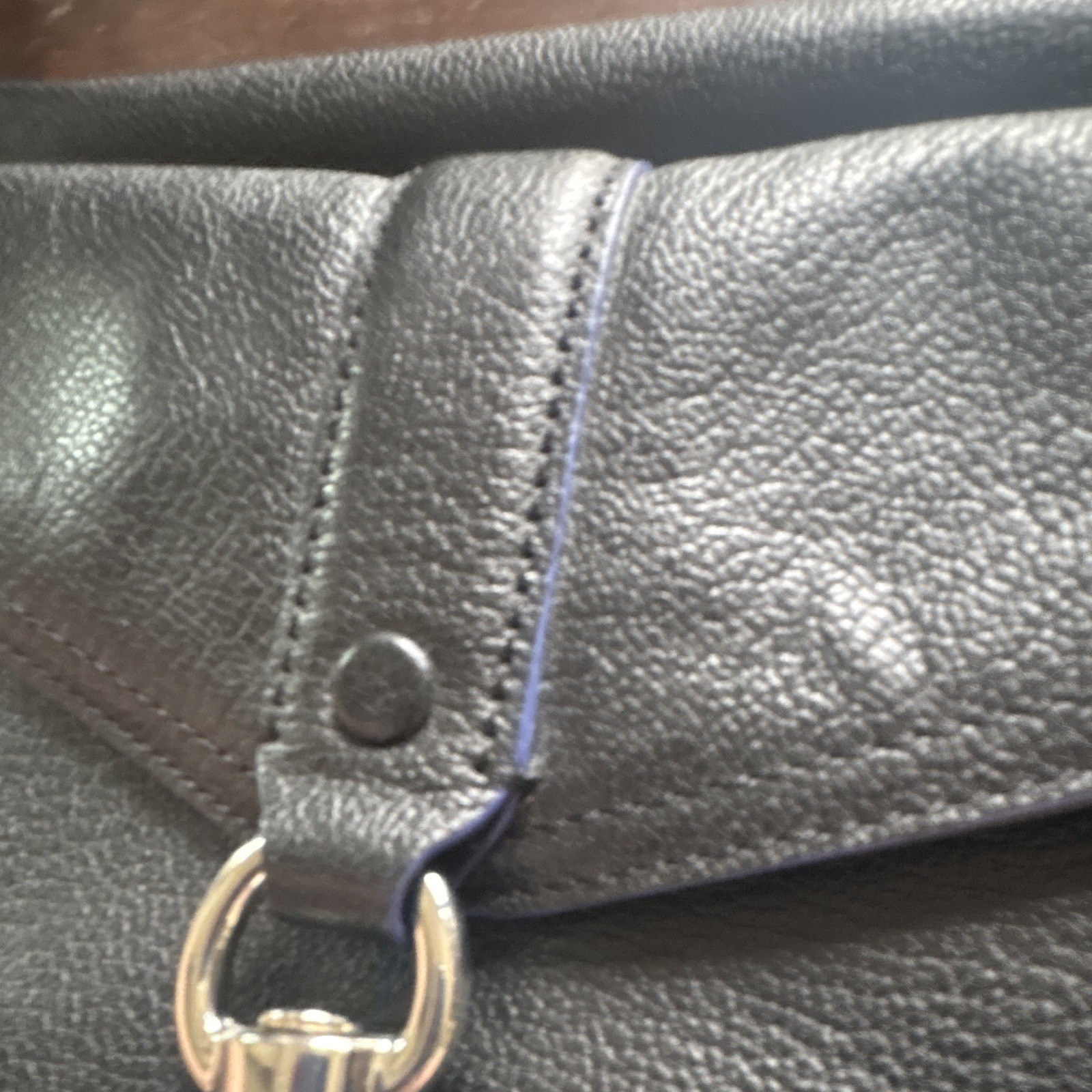 Rebecca Minkoff Black Pebbled Crossbody Bag Silver Hardware, Zip/Magnetic, Strap