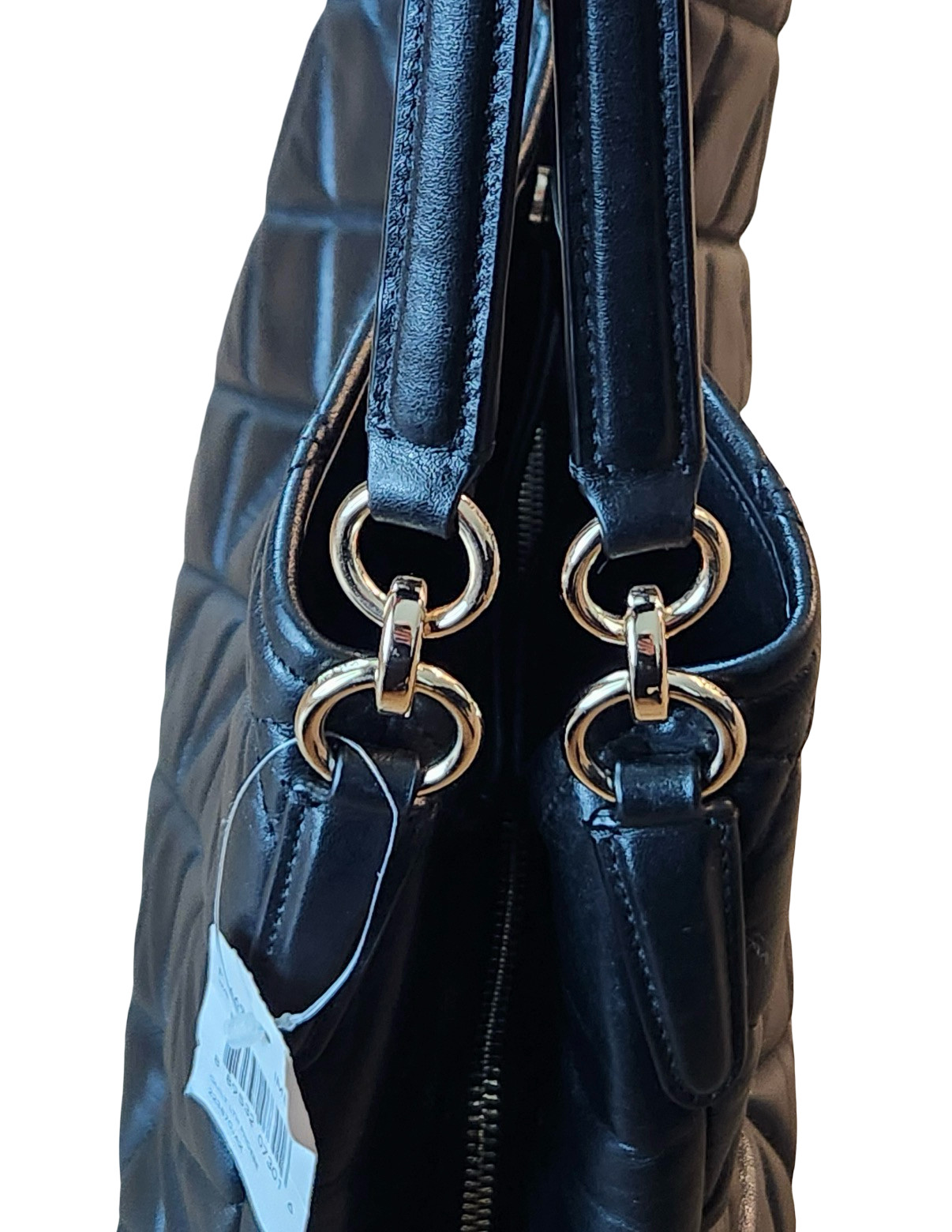 COACH PHOEBE BLACK QUILTED LEATHER SHOULDER BAG GOLD HARDWARE W/TAGS F36696