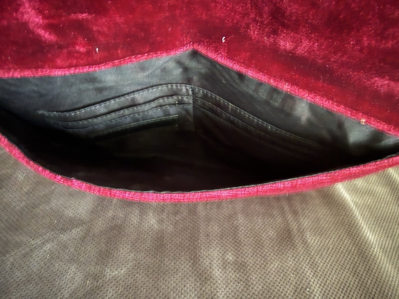 Rebecca Minkoff Burgundy Envelope Clutch Zip Around Snap Silver Hardware Pockets
