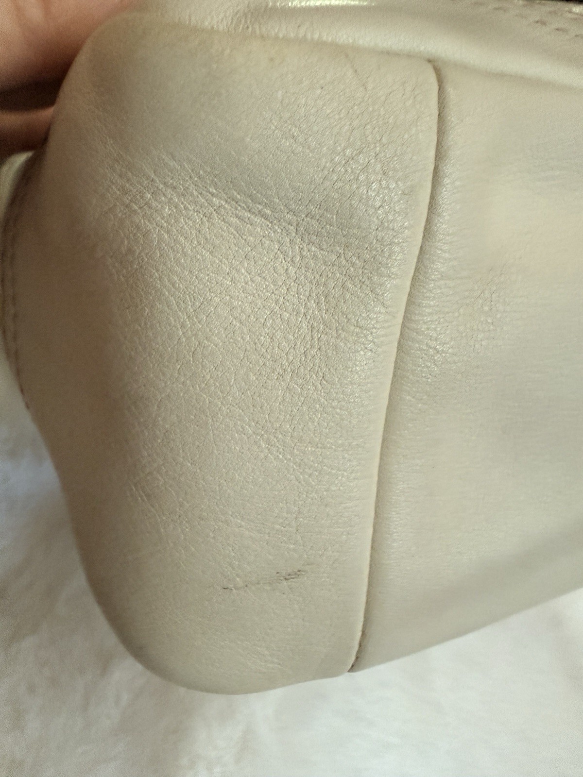 Vintage Y2K Coach Chelsea Optic Signature Hobo Style 10143 in Ivory and Khaki