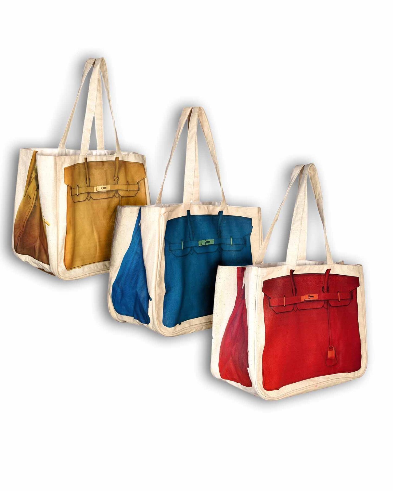 Thursday Friday Canvas Tote Bag Shopping Shoulder Handbags 3 Pieces Set