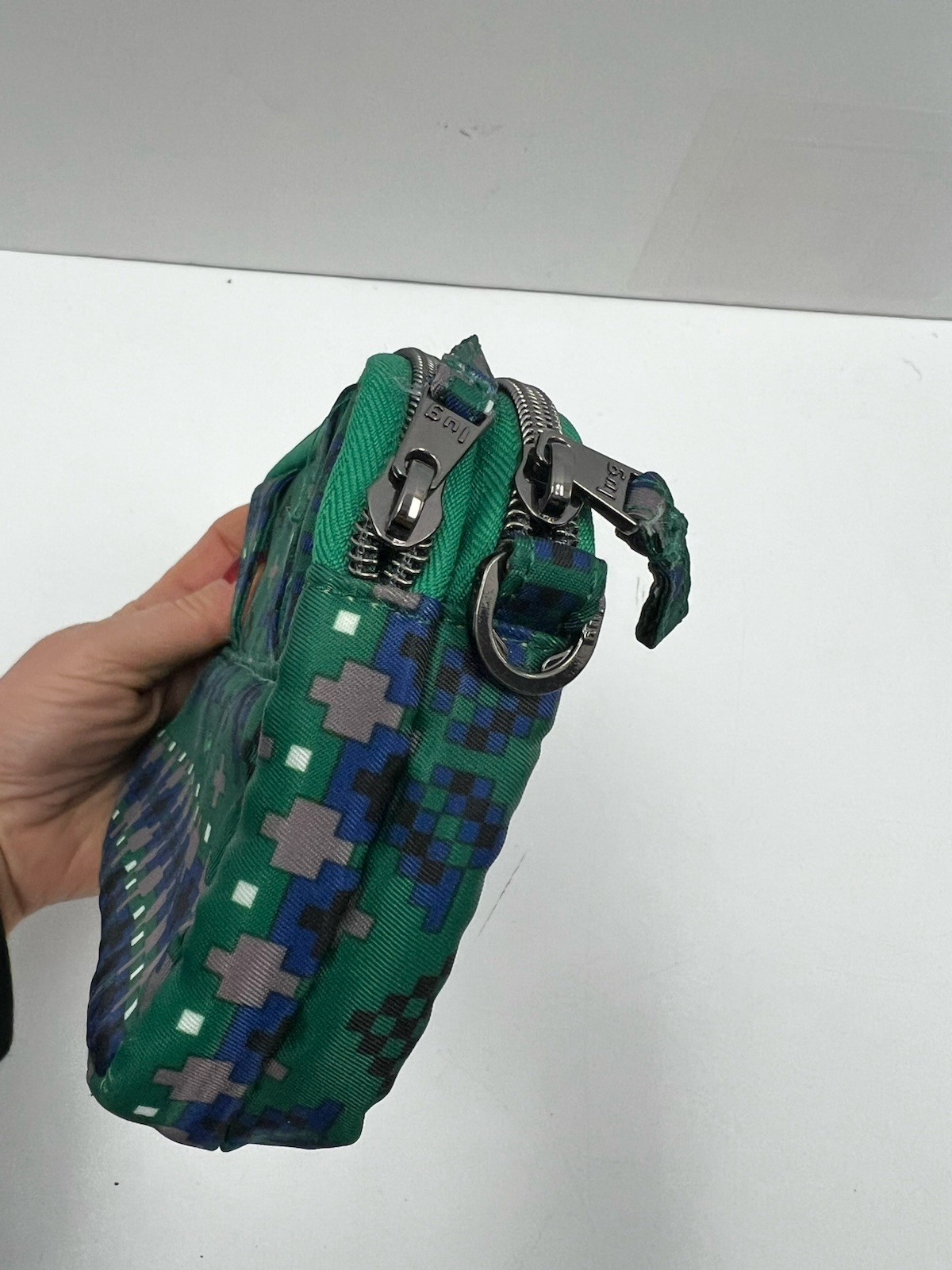 Lug Coupe Convertible Pouch Bag FAIR ISLE GREEN No Strap