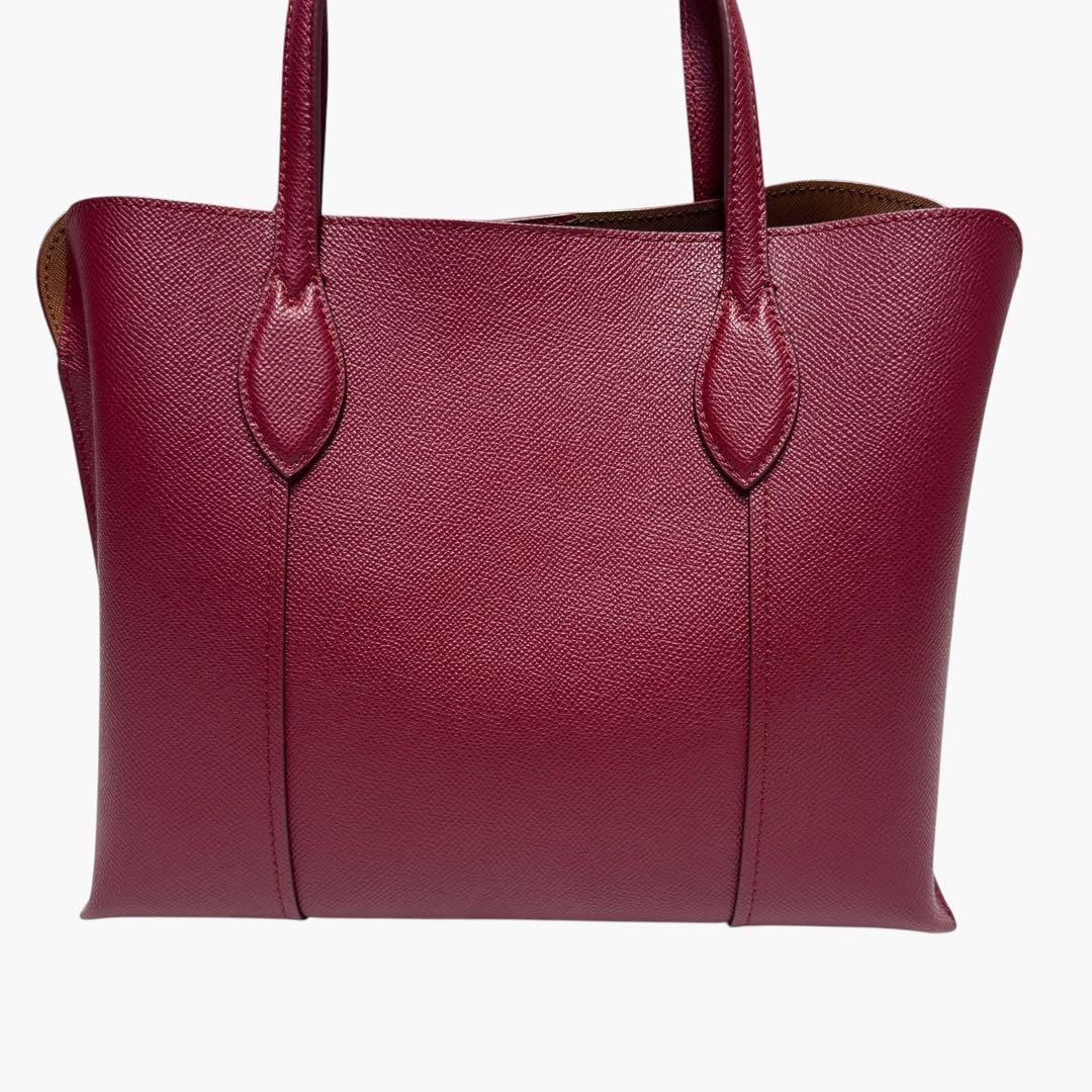 Furla Vittoria Red Handbag Tote Bag Japan Condition Used 0610296